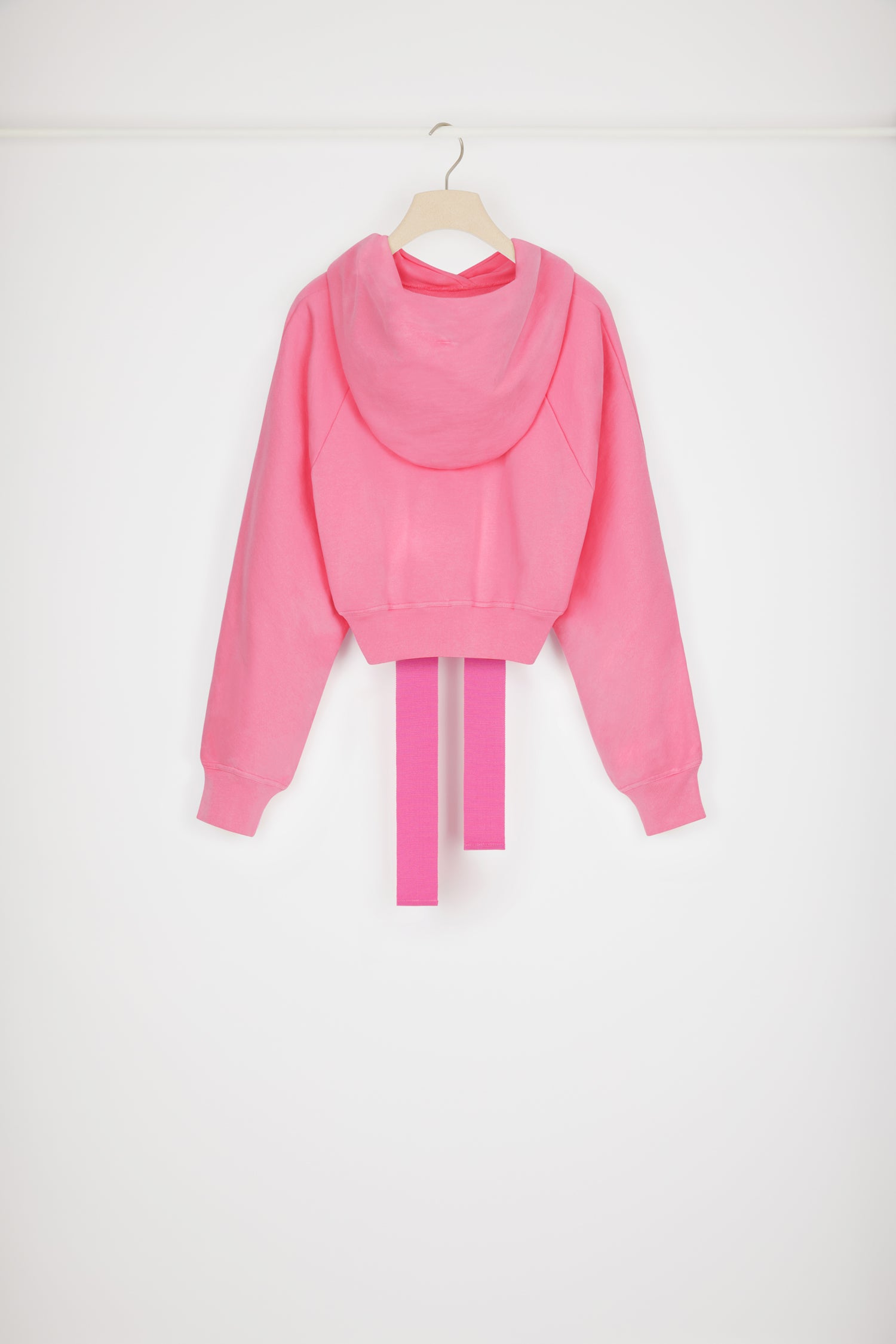 Patou P23JE0699985453B sweat capuche rose coton bio