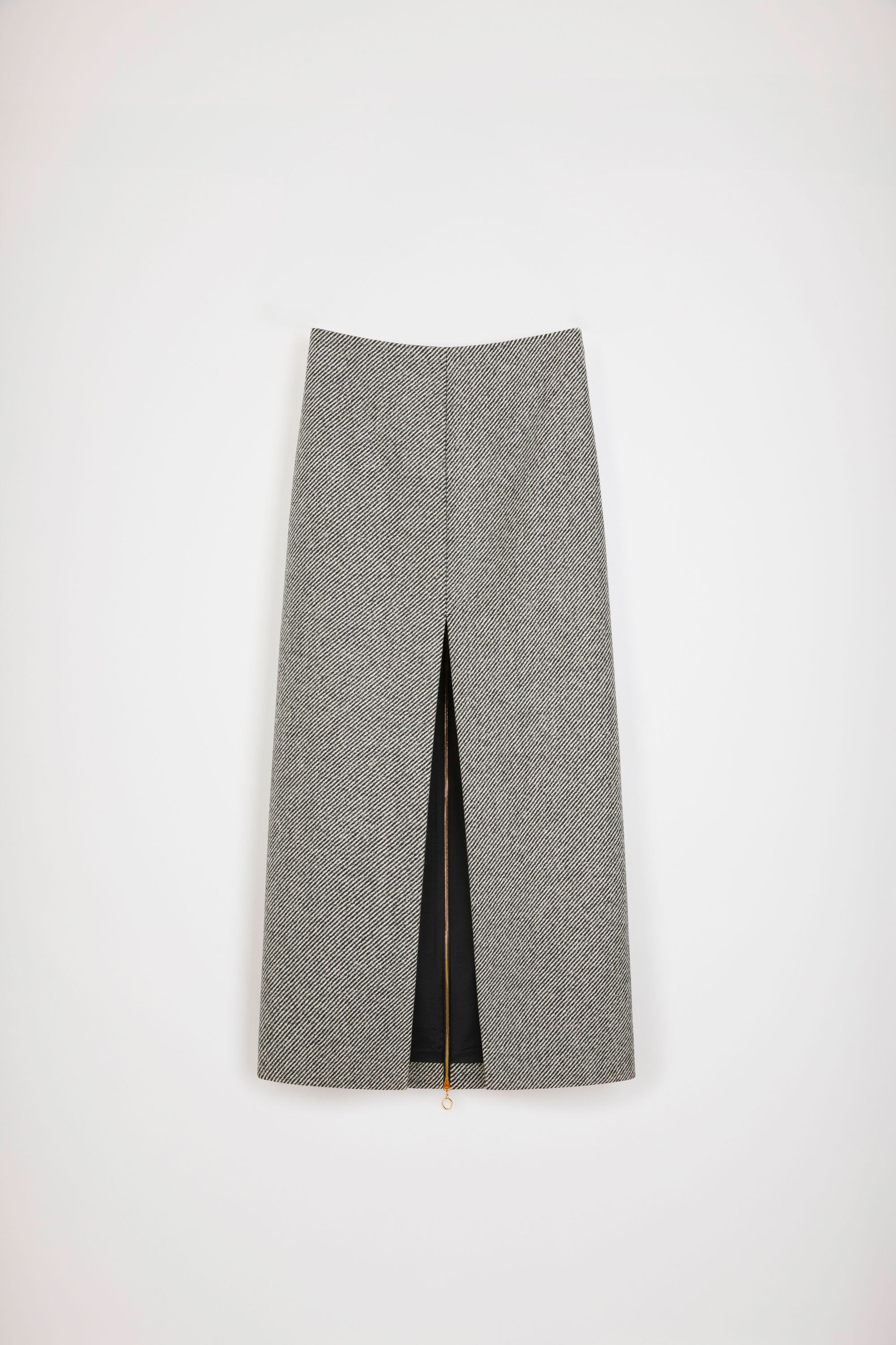 Patou SK045 jupe crayon laine Graphite midi