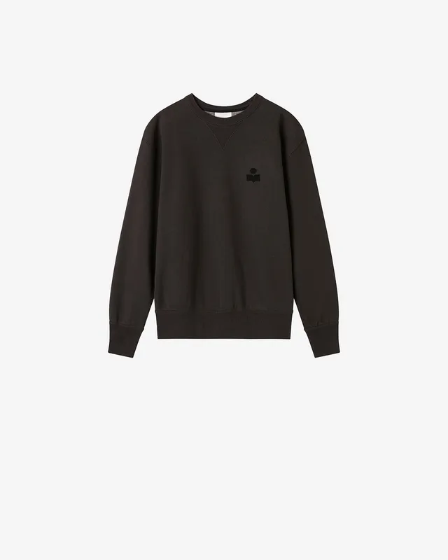 Isabel Marant Mike sweatshirt noir delave coton