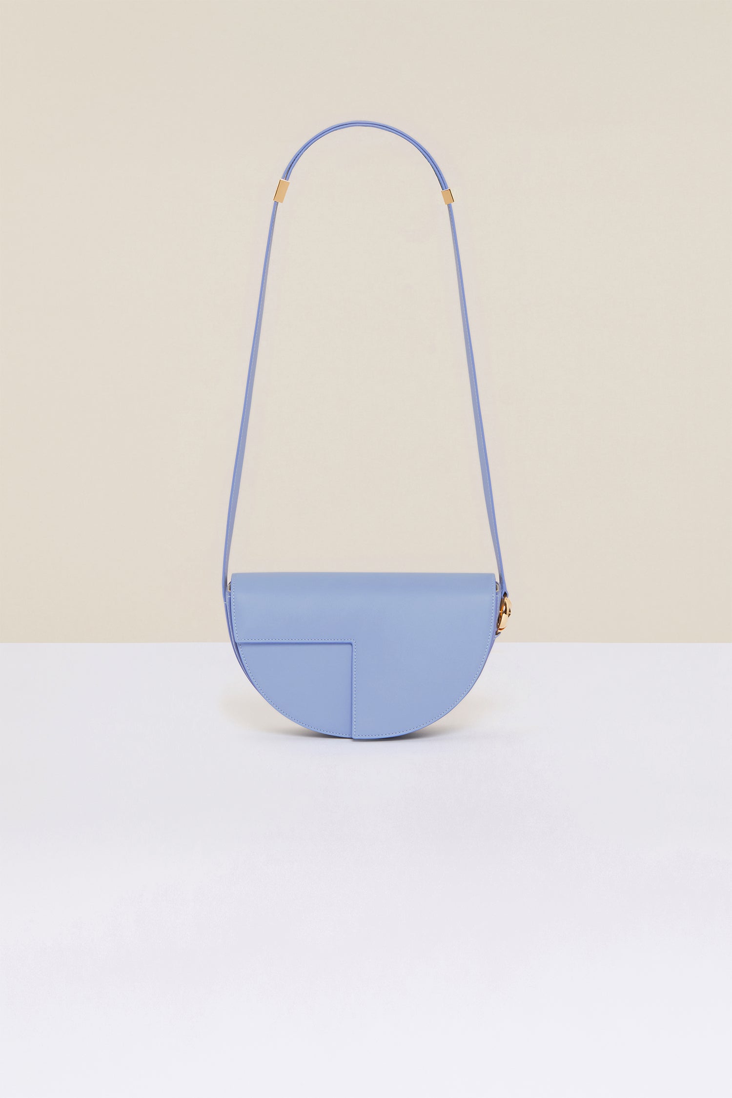 Patou BA001 sac main cuir bleu alaska blue