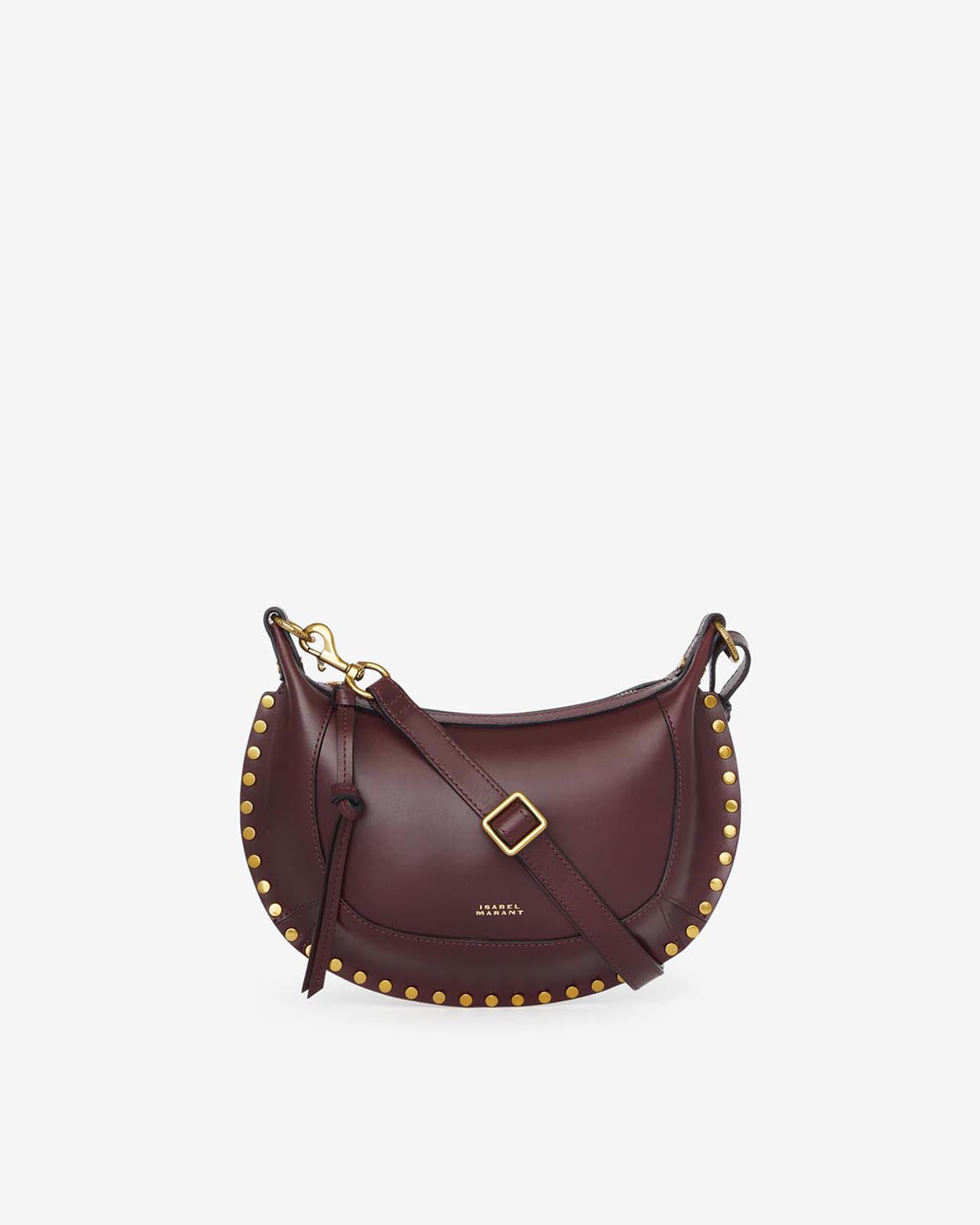 Isabel Marant Oskan Moon sac cuir bordeaux bandoulière