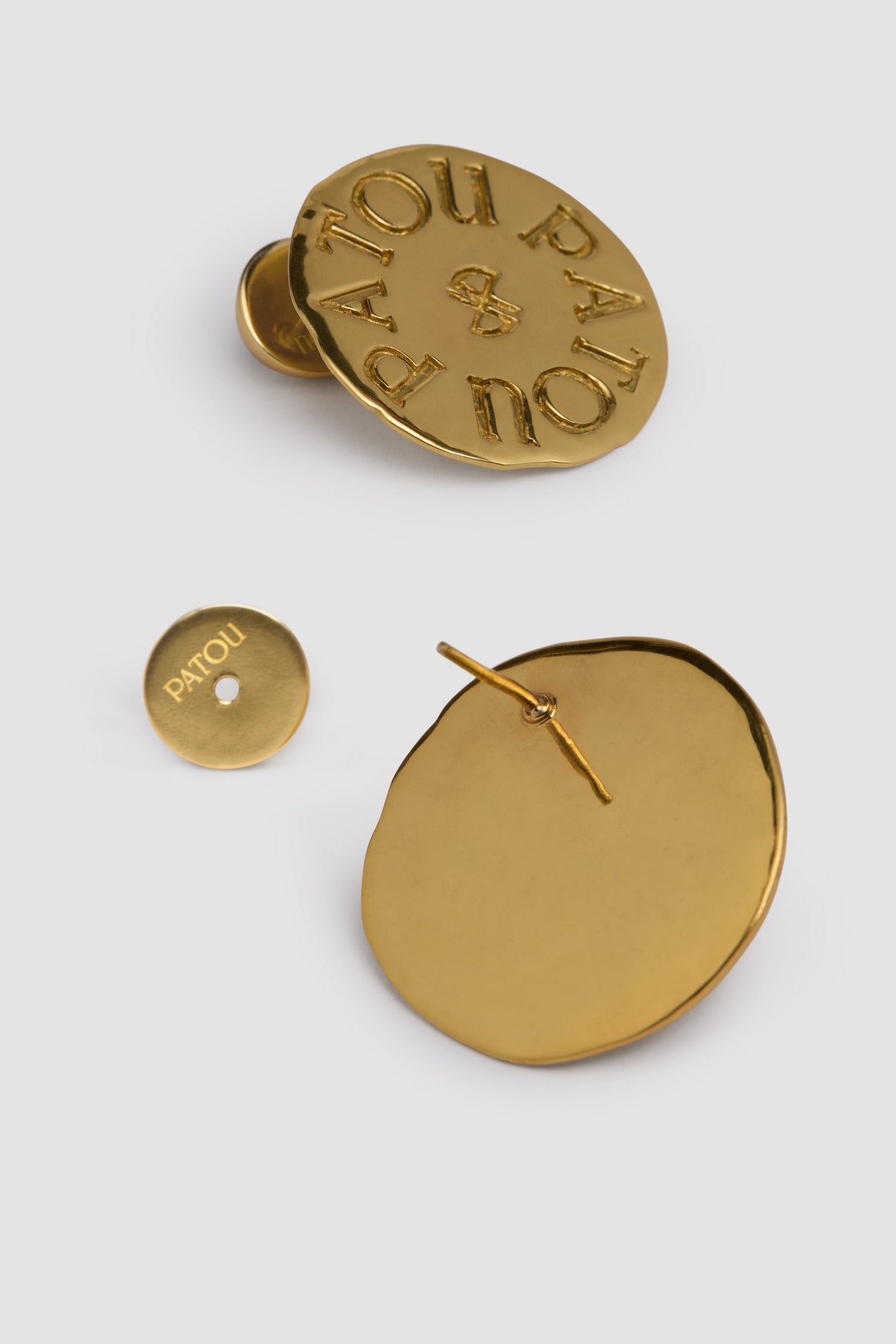 Patou Jewellery boucles d'oreilles P23JW0921002299G doré médaille
