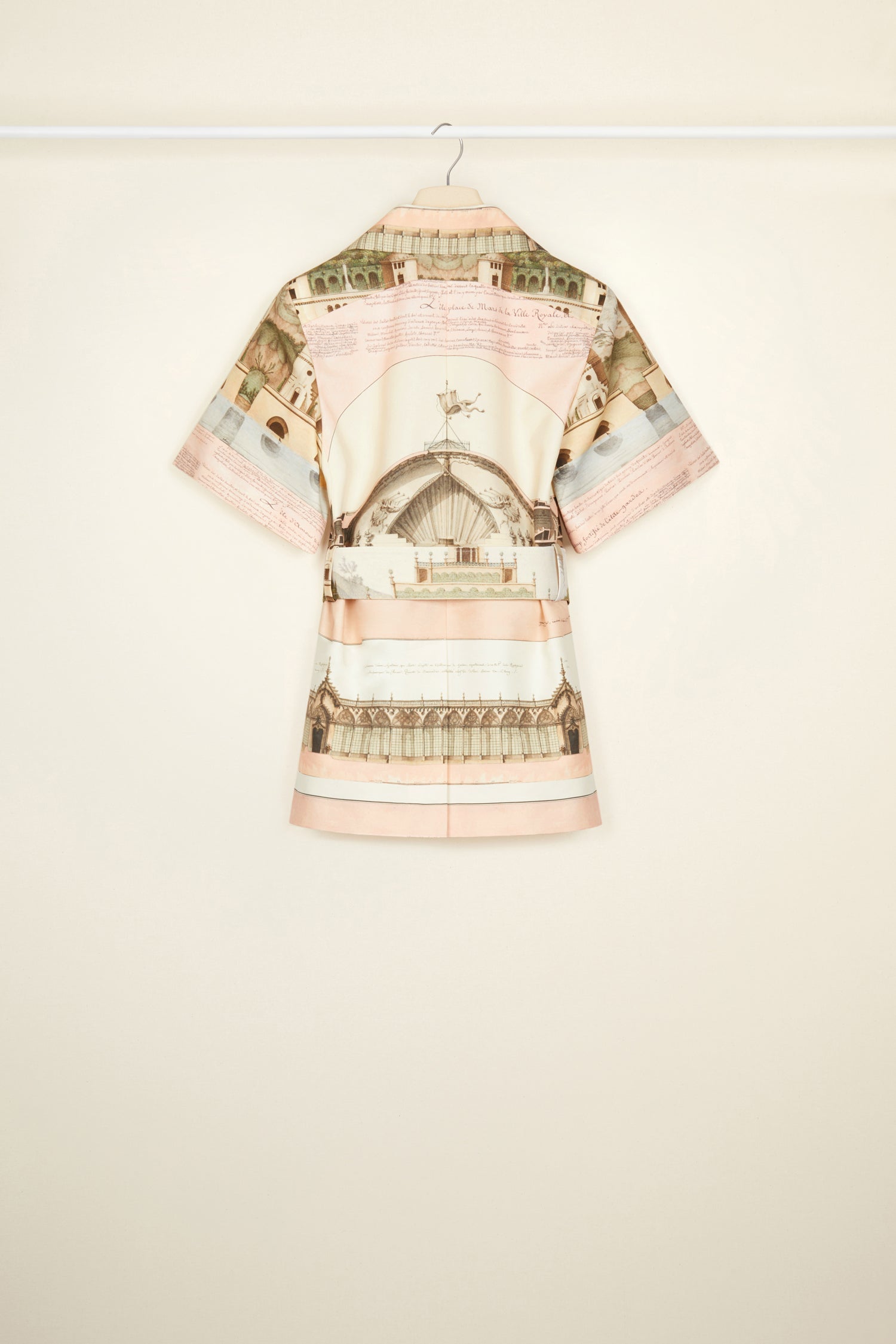 Patou JA022 veste ceinturée imprimé Amour Island
