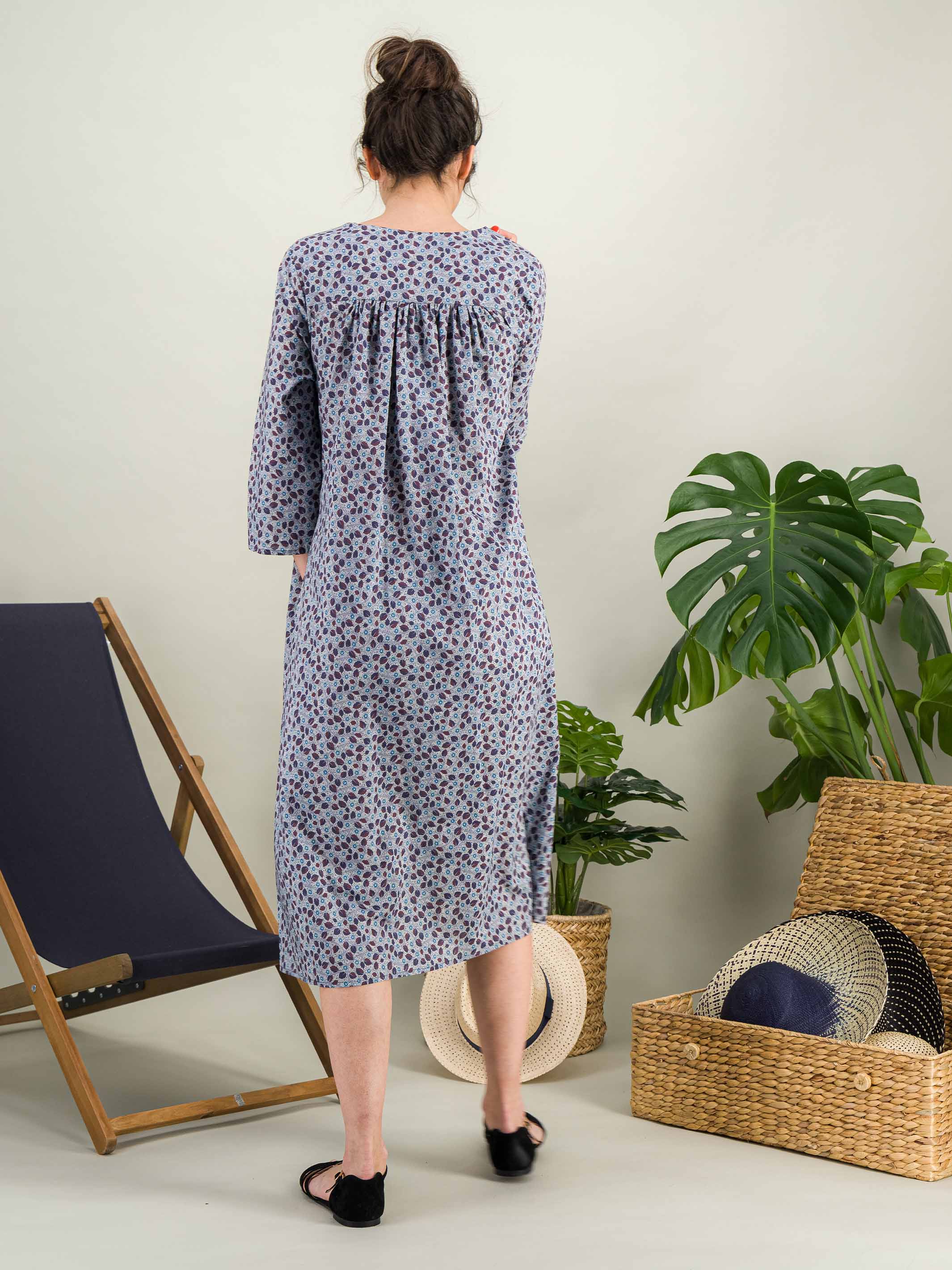 Anahide Saint André Zenitude robe coton wax mi-longue