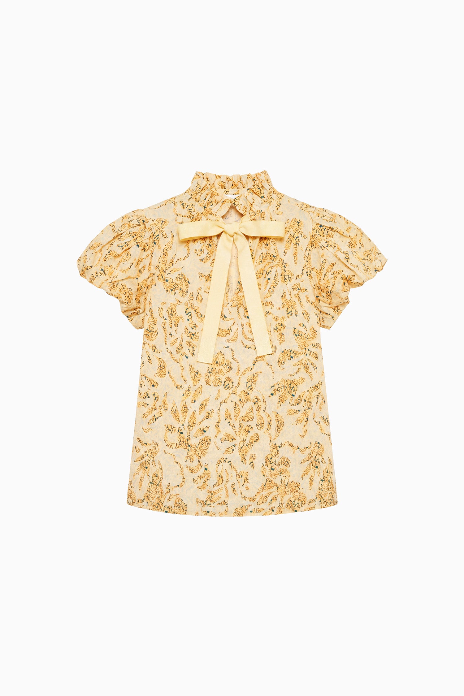 Ulla Johnson Estela FA260226 top coton jaune Chamomile