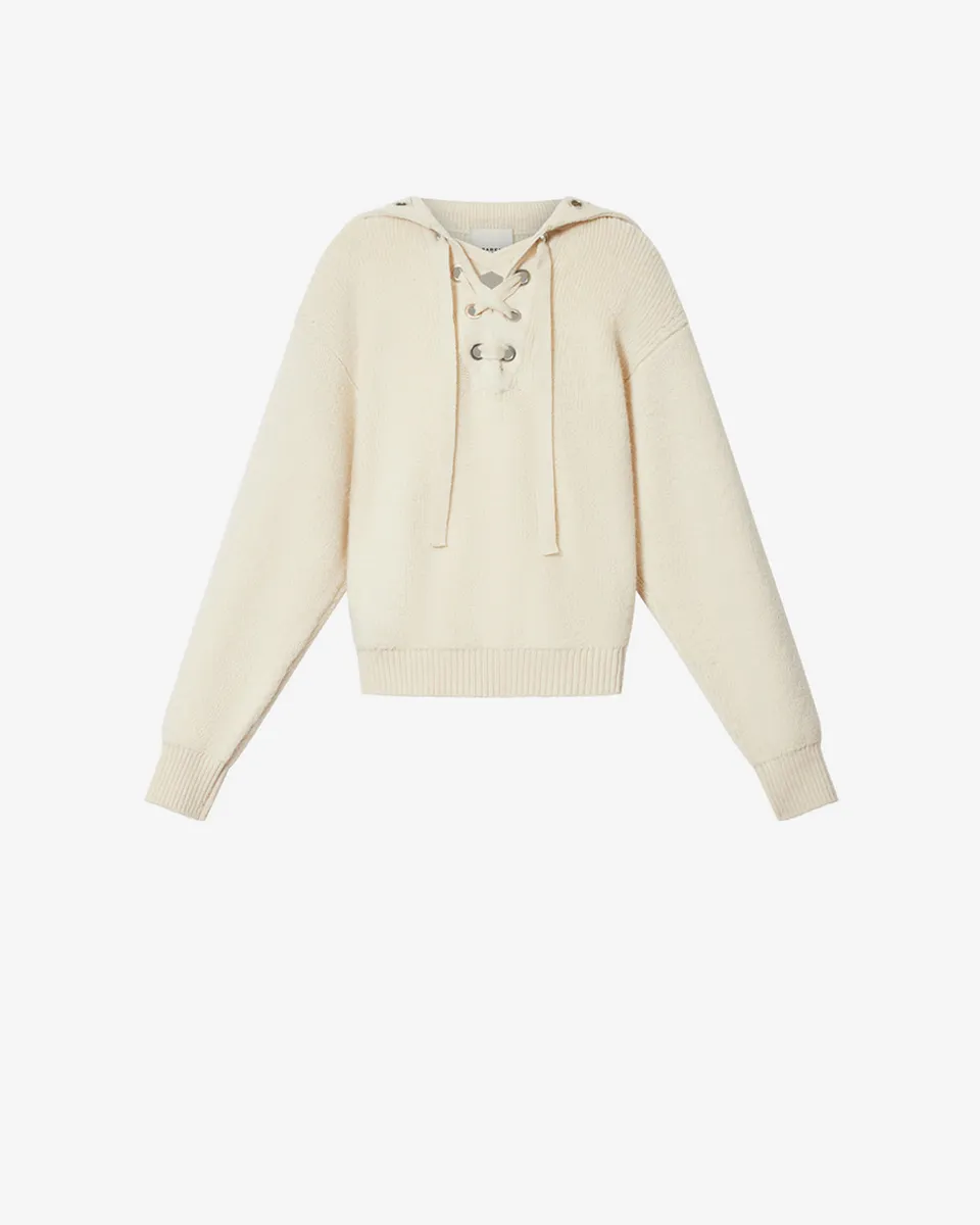 Isabel Marant Ydalia pull écru laine alpaga