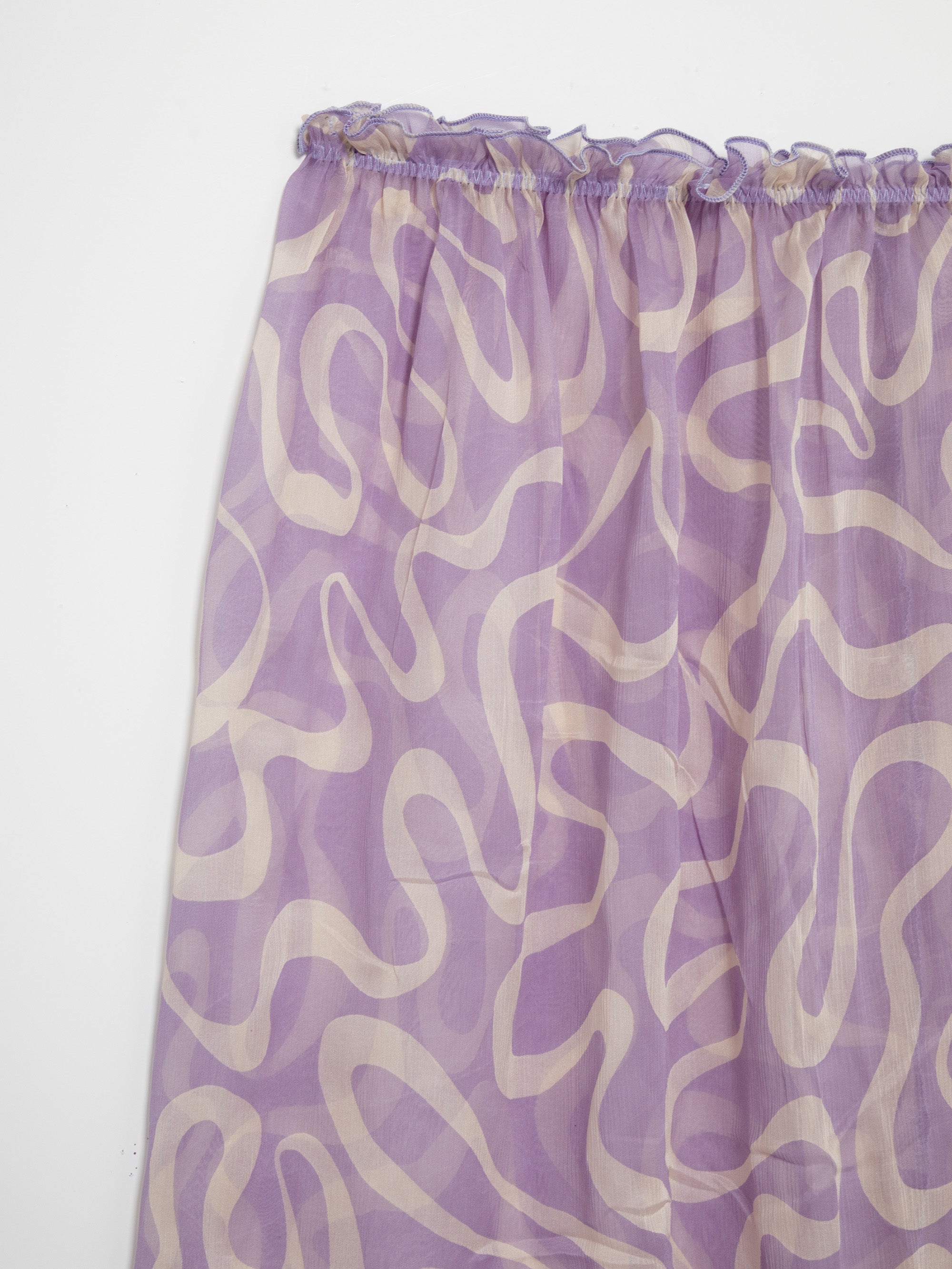 Ester Manas Lilac Waves Easy Skirt jupe soie lilas