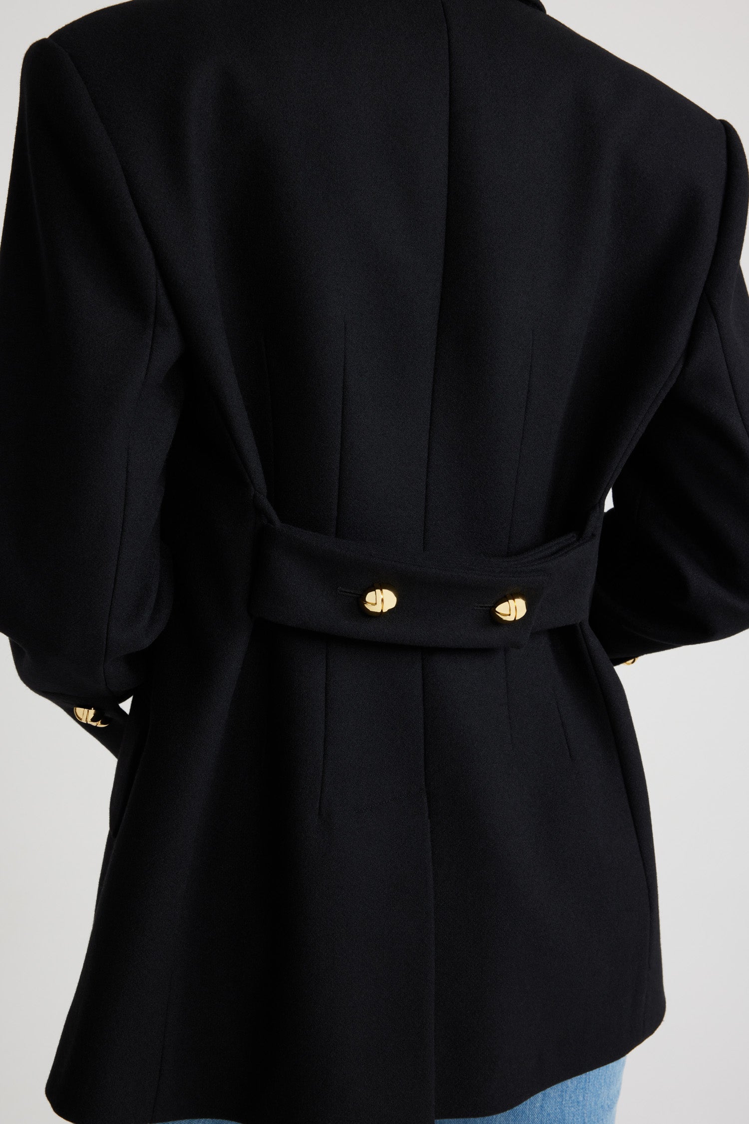 Patou H24JA0380003999B veste noire laine cachemire