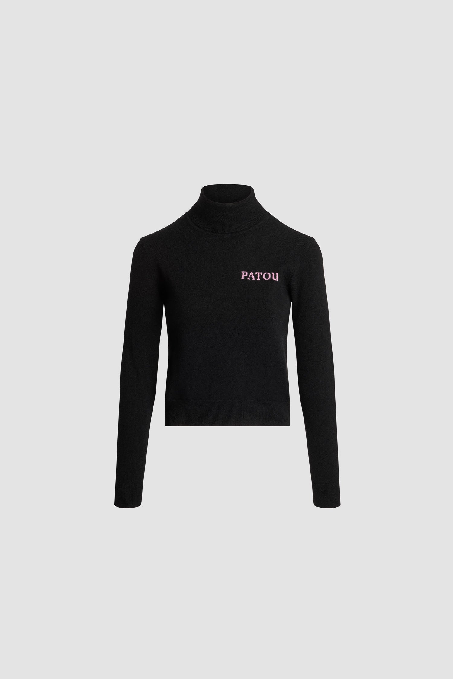 Patou Knitwear KN3088041999B pull col roulé laine noir