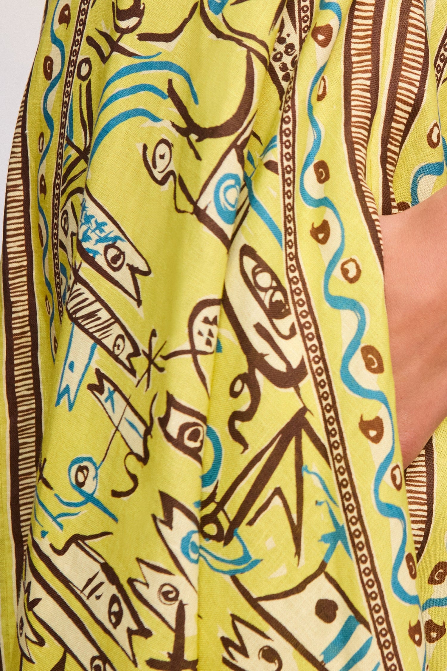 Alemaïs Fish Sticks robe midi lin à poches