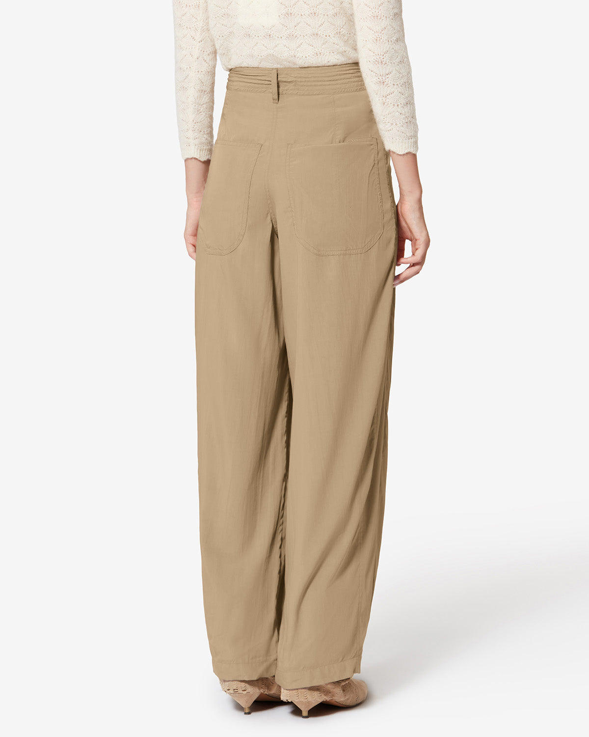 Isabel Marant Inaya PA0547FC pantalon large kaki