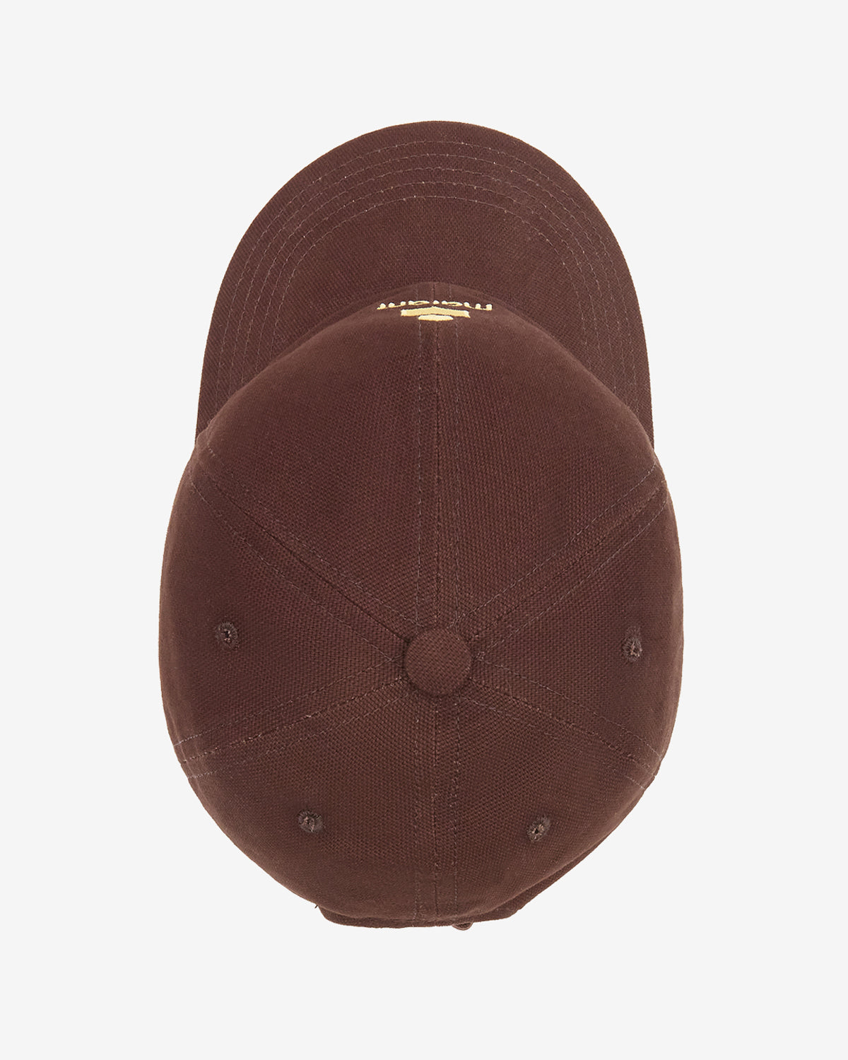 Isabel Marant Tomas casquette coton chocolat beurre 57
