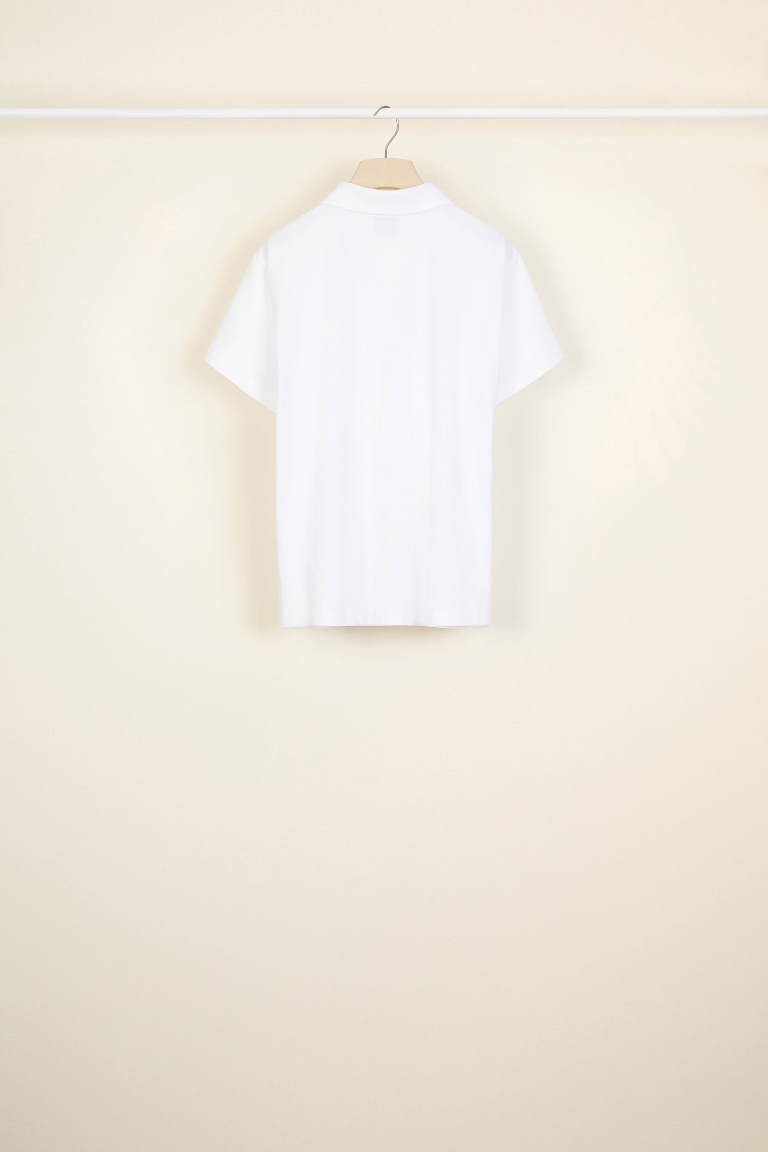 Patou Tops Shirts polo coton blanc JE0039998 logo doré