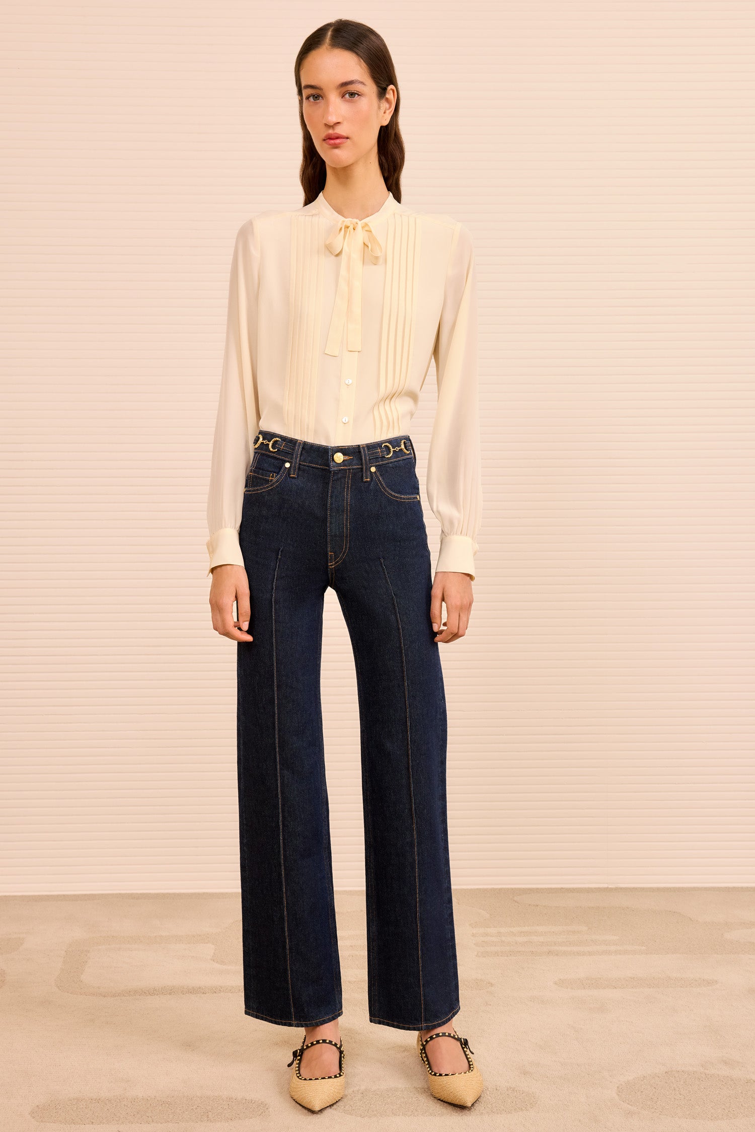 Ulla Johnson Agatha UJ9904061 Jean Tigris droit coton