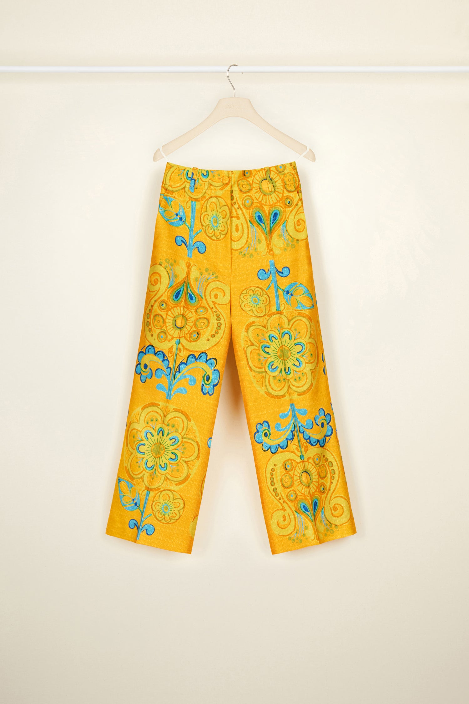 Patou A21TR00100885033 pantalon court tweed Honey Flower