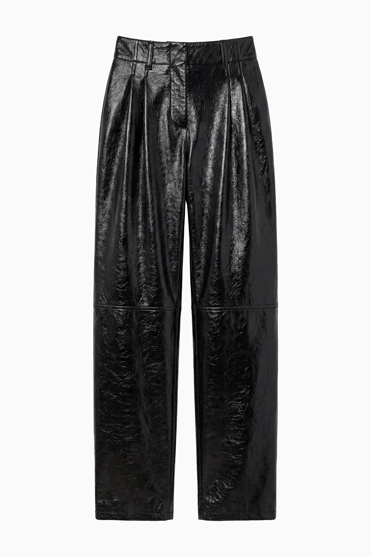 Ulla Johnson Keiran Leather Pant pantalon cuir noir agneau