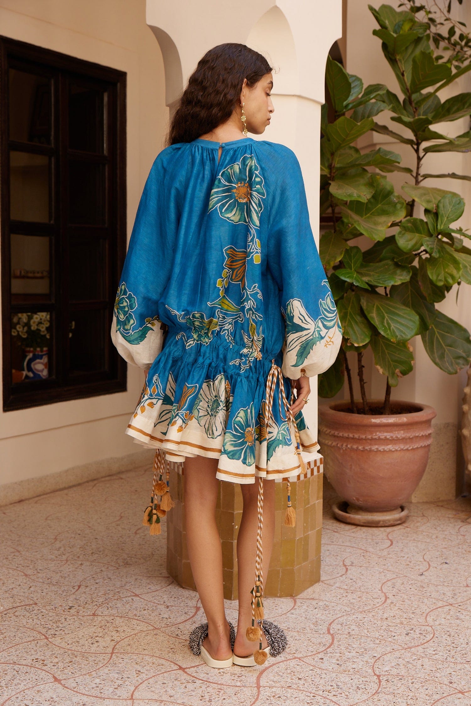Alemäis Luda Mini Dress robe mini en ramie