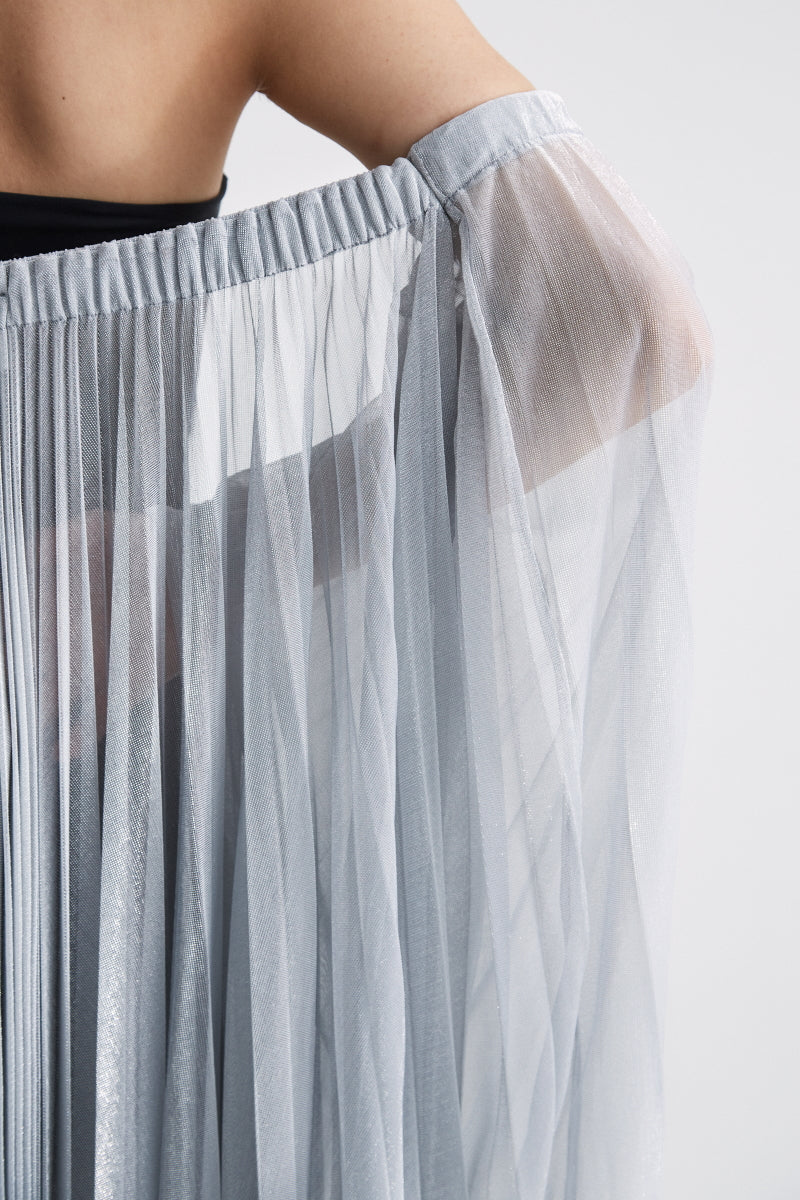 ATU Body Couture Attachment cape plissée argentée manches