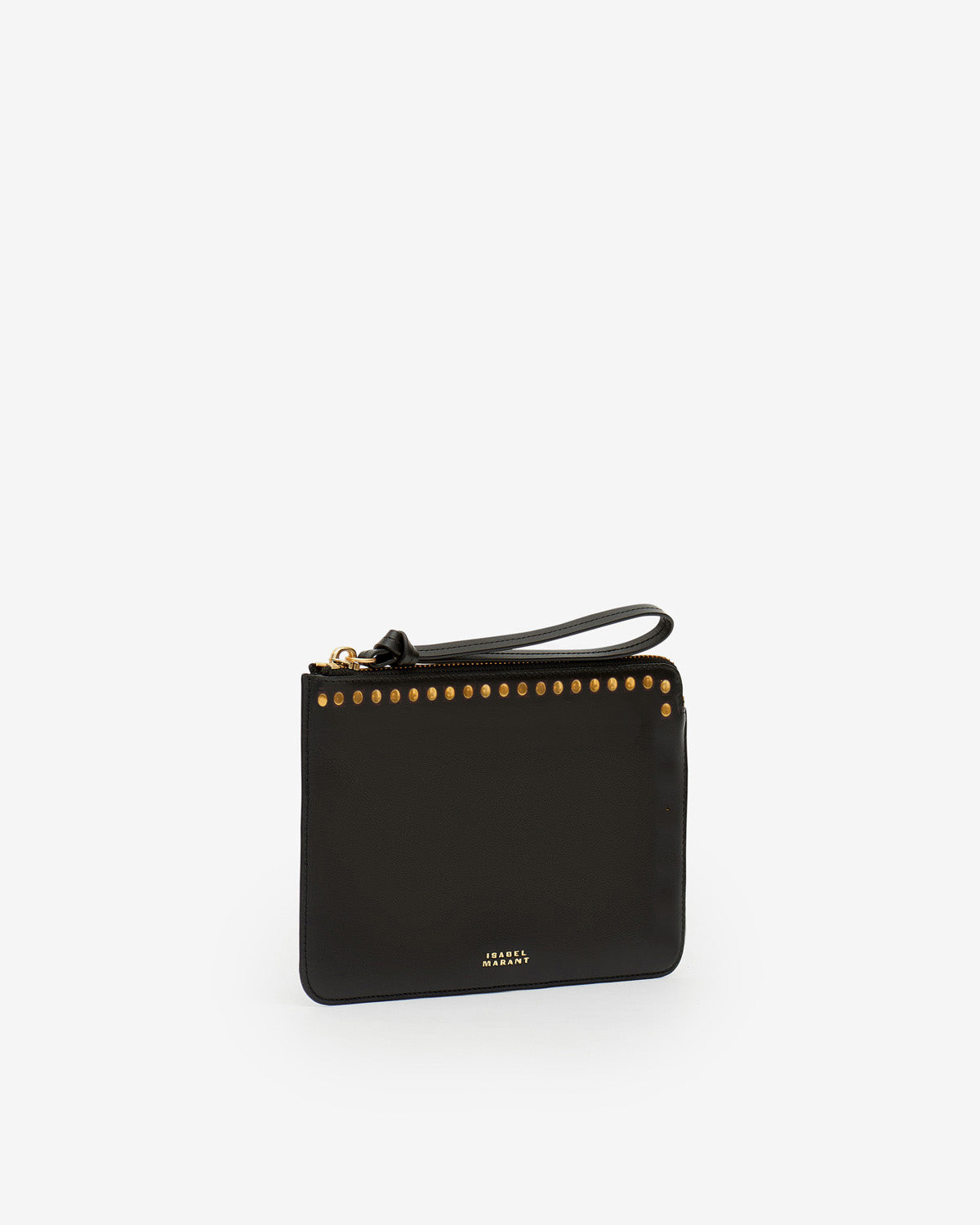 Isabel Marant Oskan MP0062FA pochette noir cuir clous