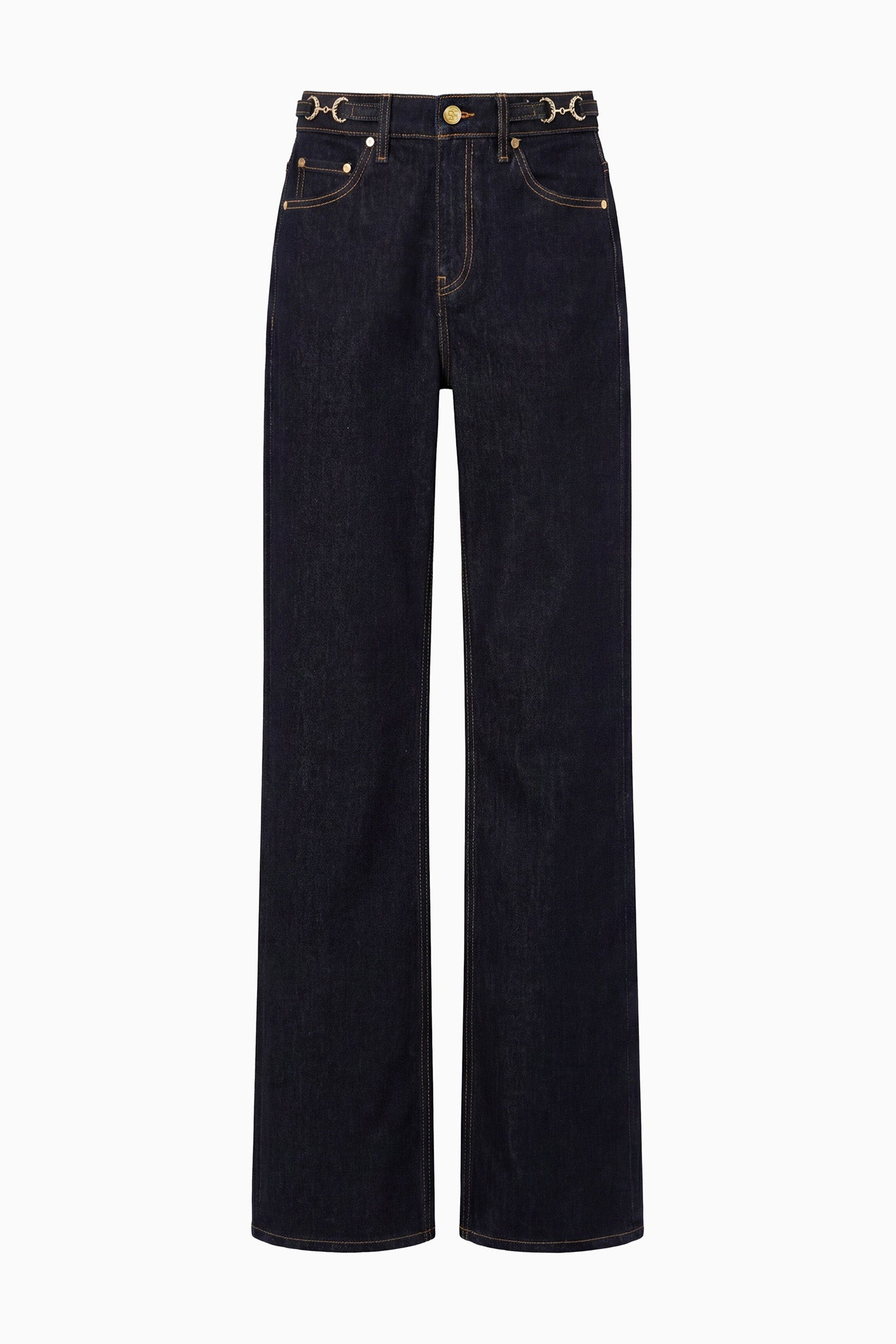 Ulla Johnson Colette UJ9904087 jean droit Tigris bleu délavé