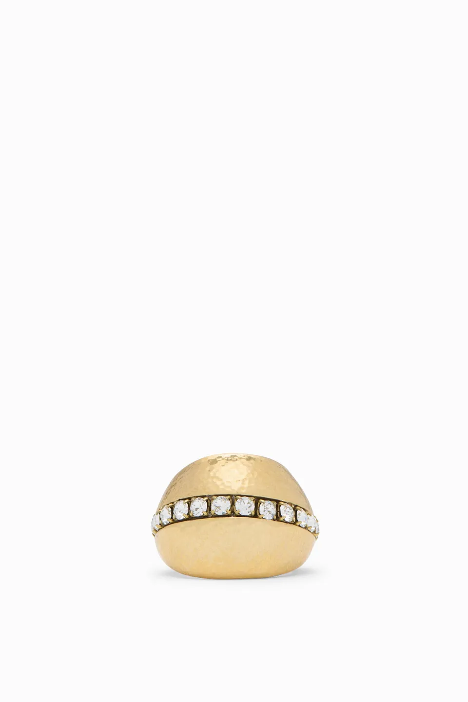 Ulla Johnson Pointed bague pavé Brass dorée