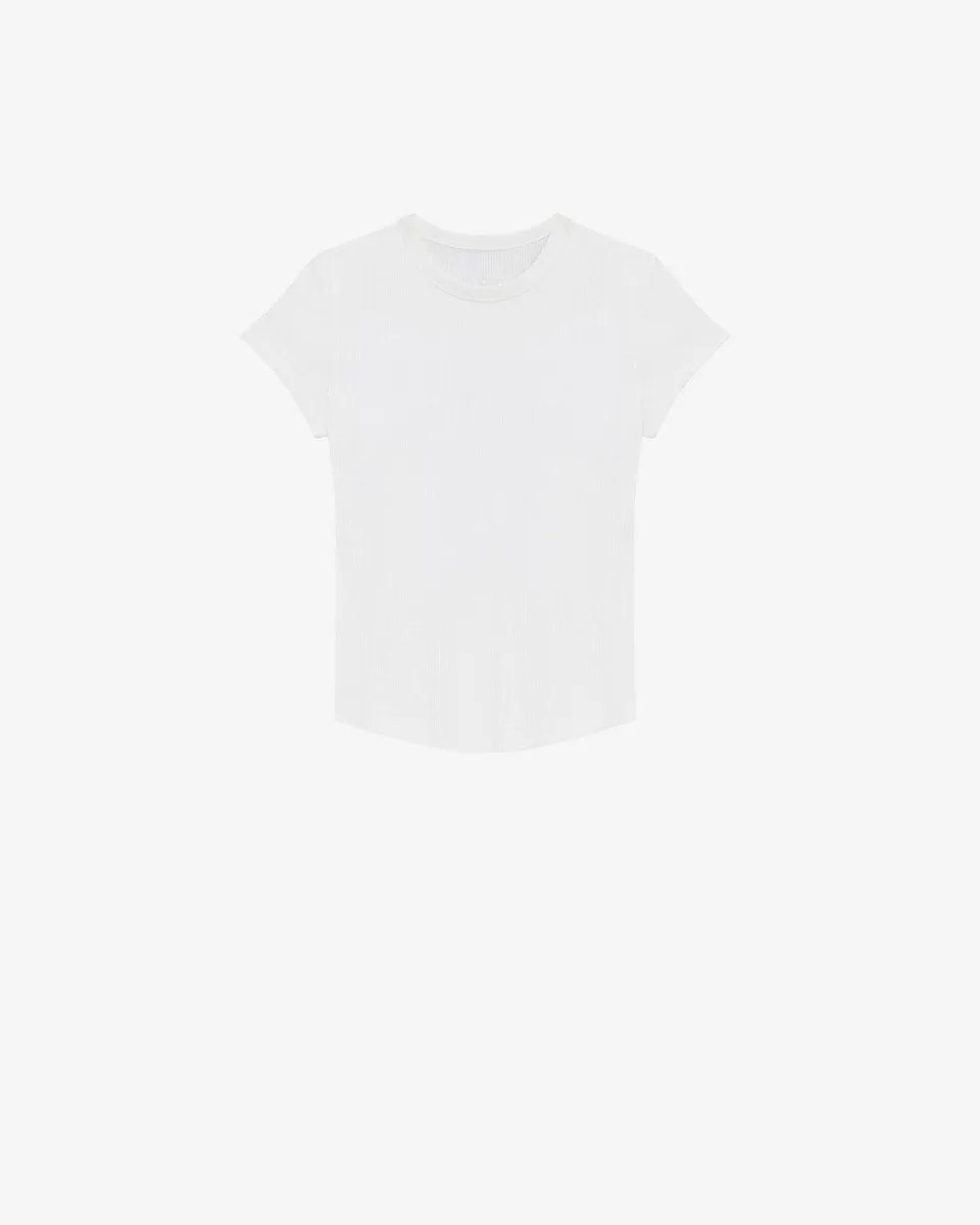 Isabel Marant Taomi t-shirt blanc XS jersey côtelé