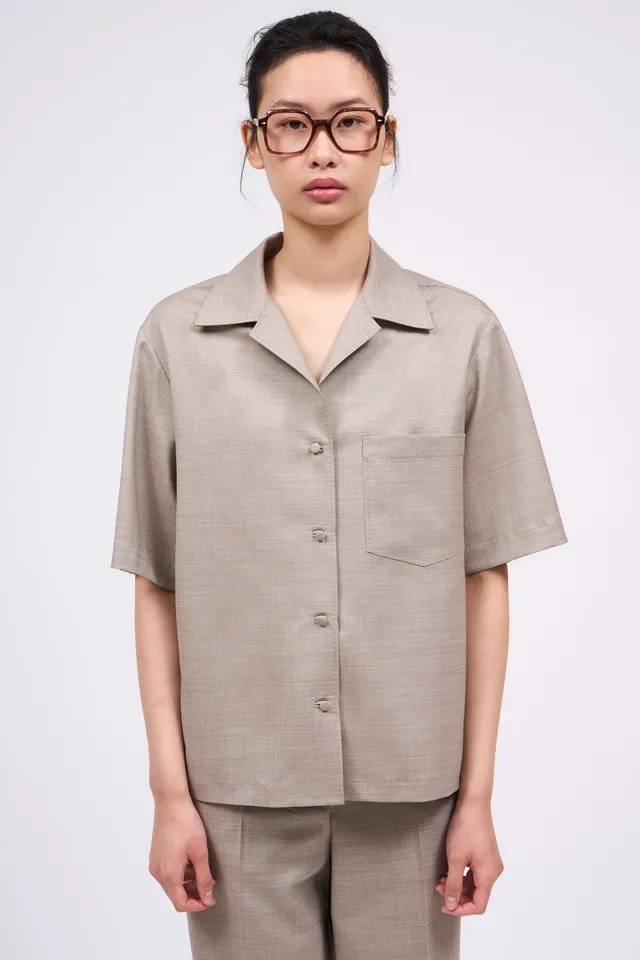 Paul & Joe Phoeby Chemise manches courtes beige