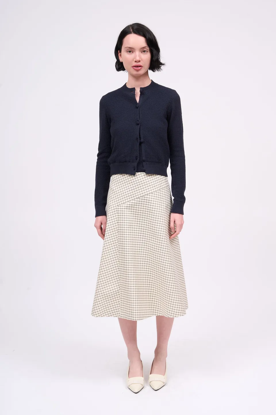 Paul & Joe Modigliani cardigan coton cachemire marine