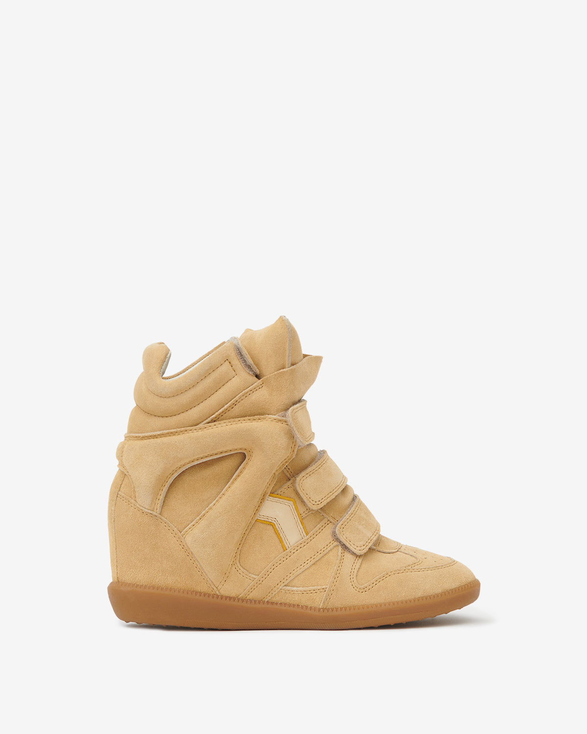 Isabel Marant Bekett baskets compensées beige doré