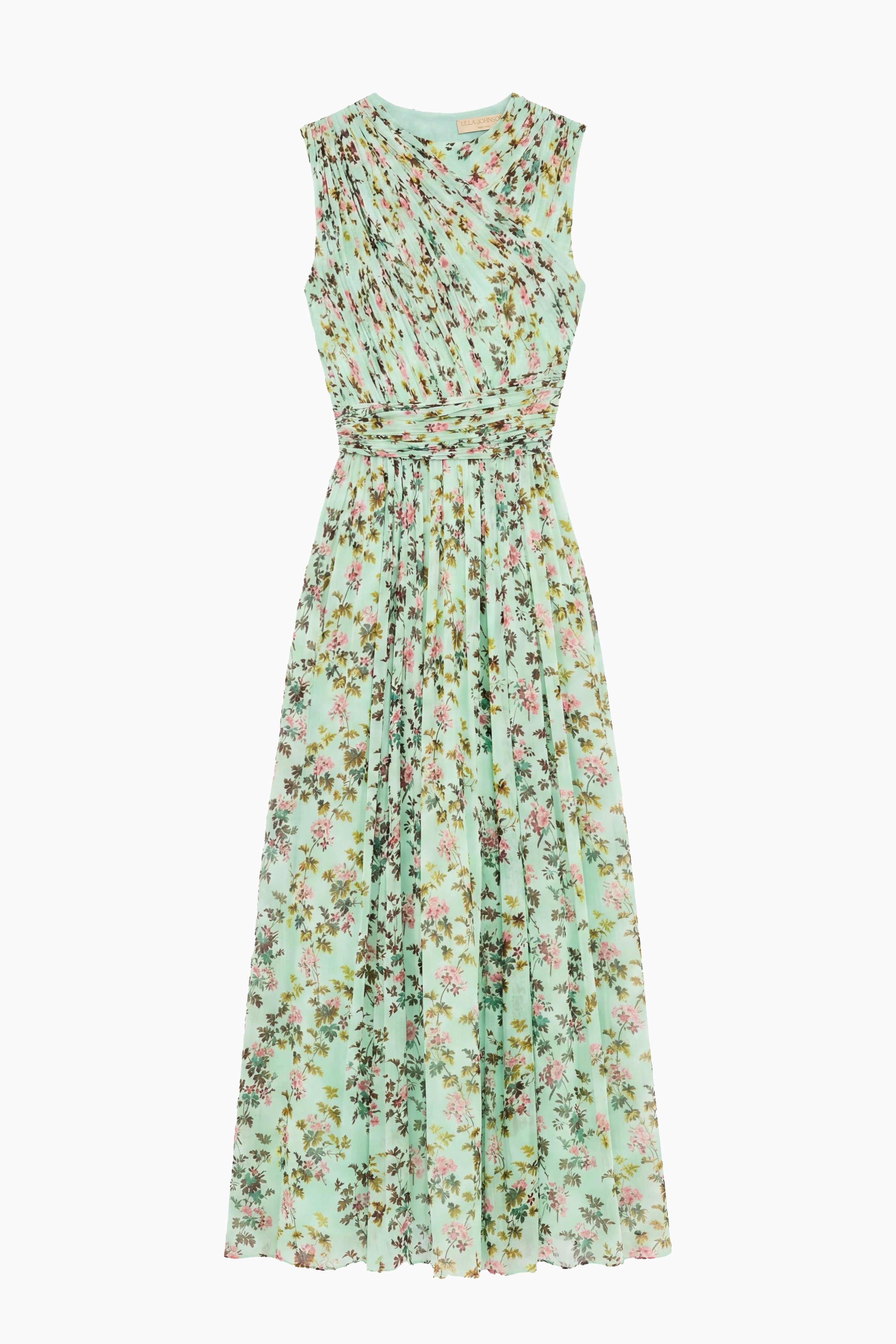 Ulla Johnson Celestina Robe Midi Opaline Soie à Poches