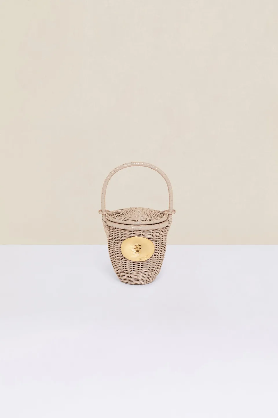 Patou AC003 sac bucket osier beige Parchment