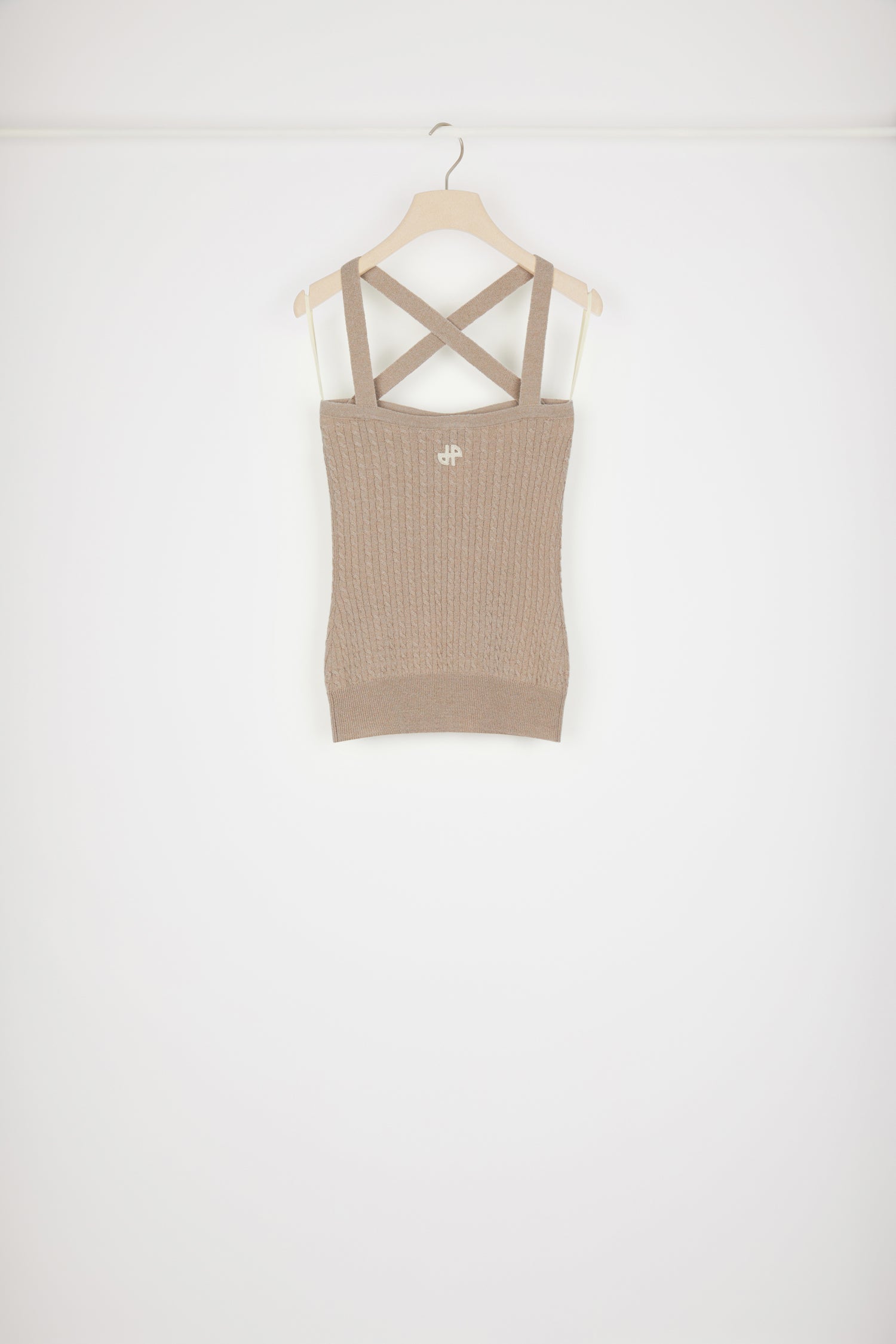 Patou P23KN1258041106P top maille laine cachemire Parchment