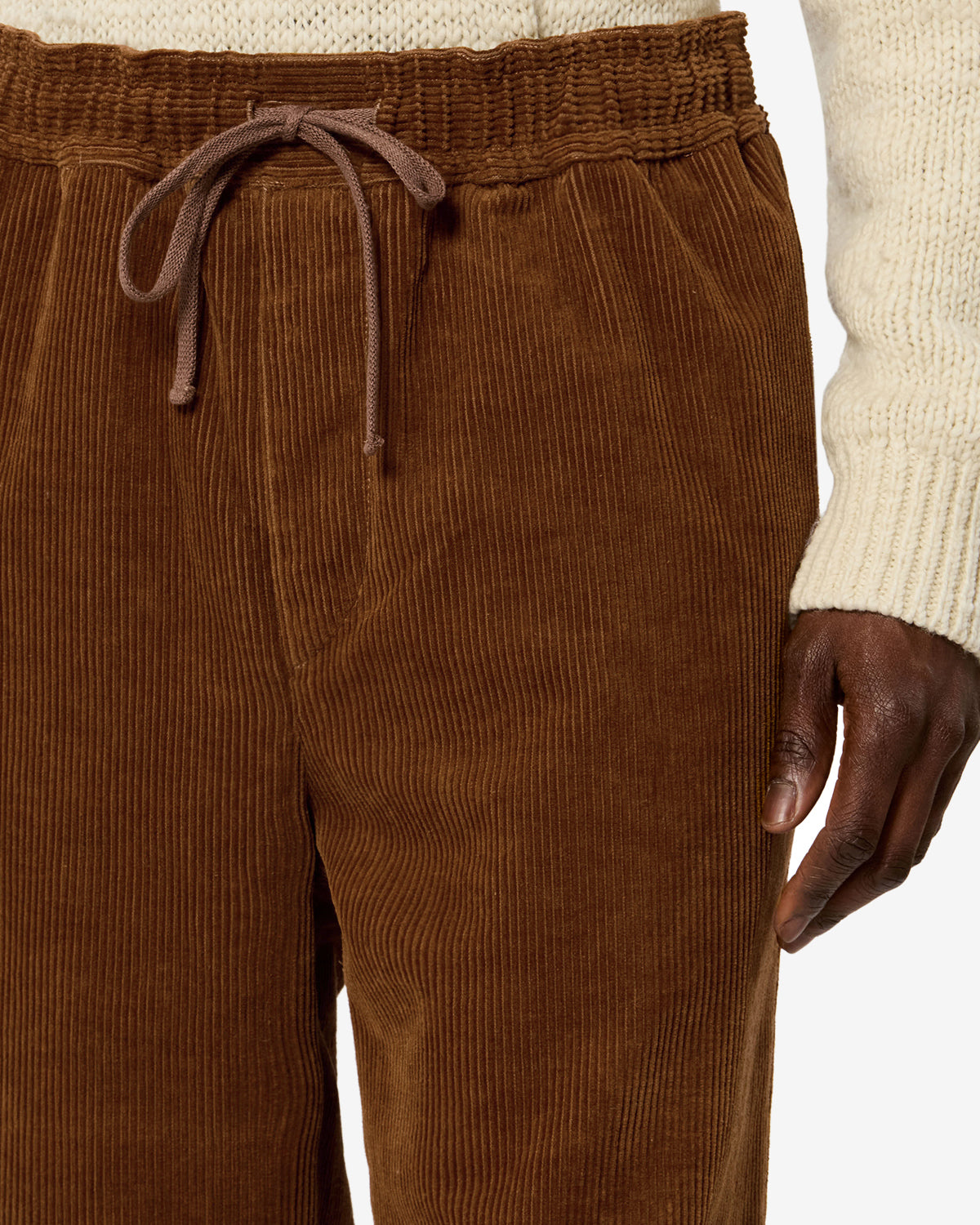 Isabel Marant Arlen pantalon velours caramel taille elastique