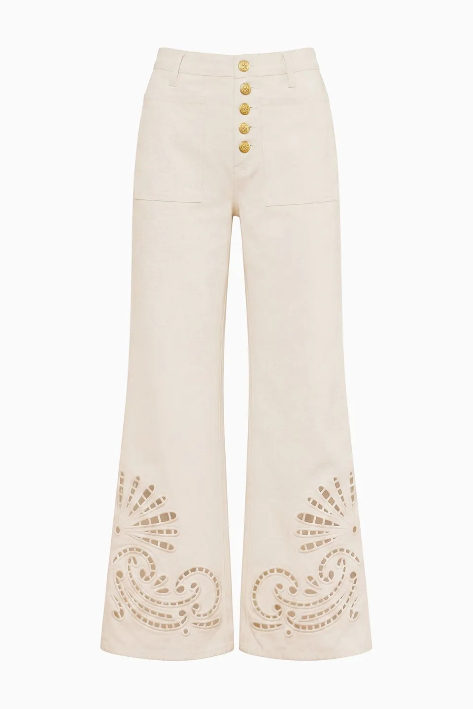 Ulla Johnson Lou UJ9904096 jean Cowrie broderie anglaise