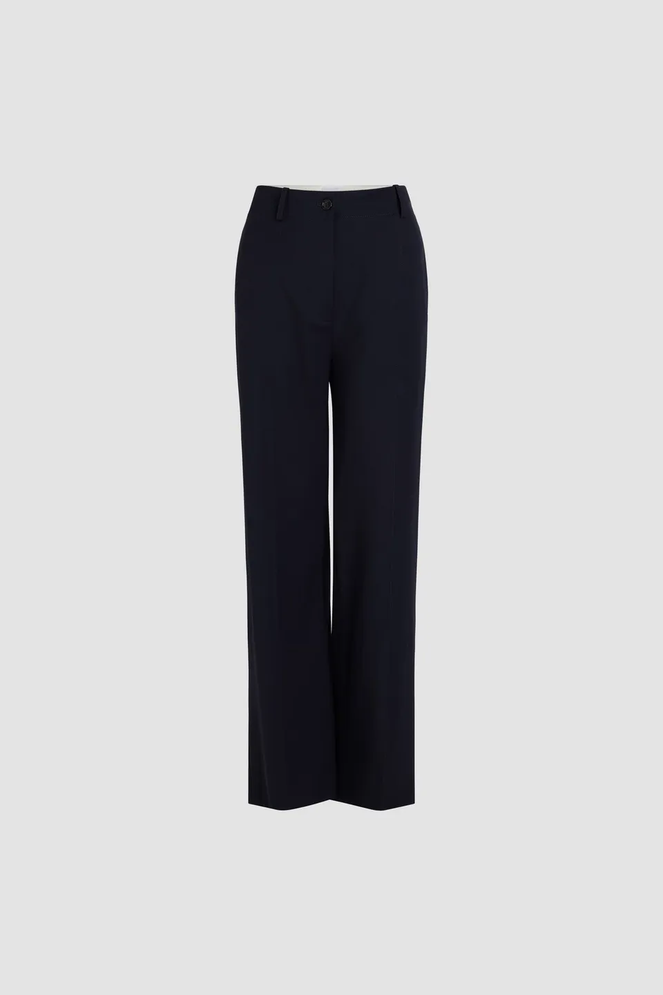 Patou TR002 pantalon laine Navy Black coupe droite