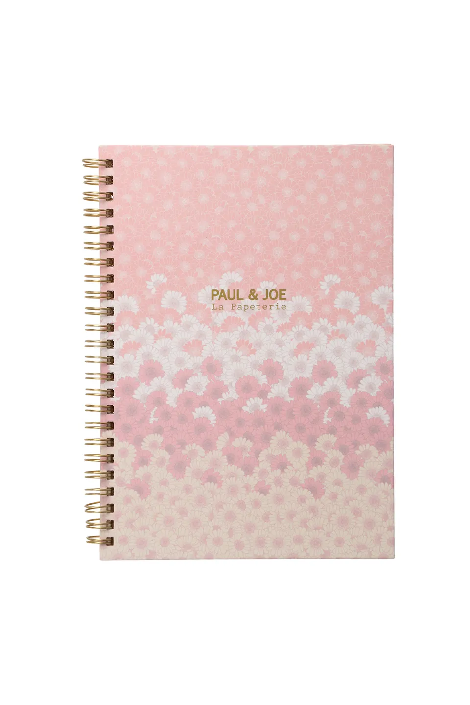 Paul & Joe Carnet A5 rose fleuri spirales ligné