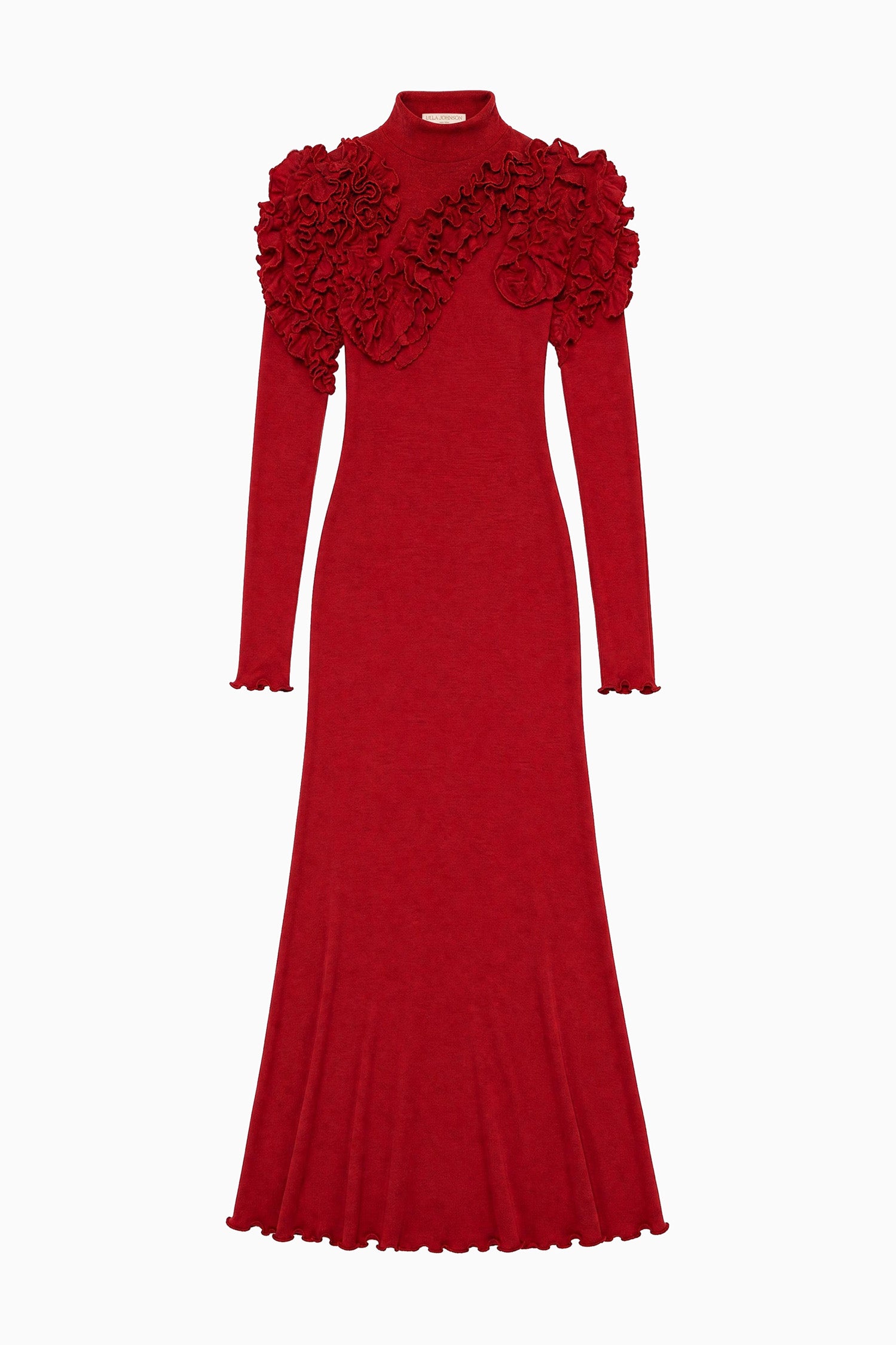 Ulla Johnson Solene FA260813 robe midi laine claret