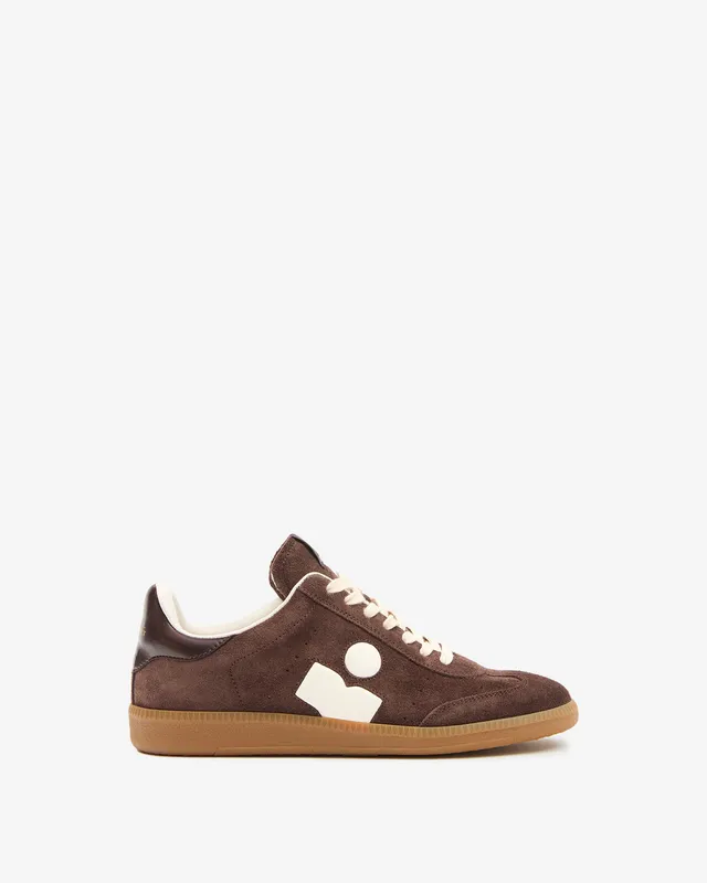 Isabel Marant Bryce baskets chocolat blanc laiteux lacets