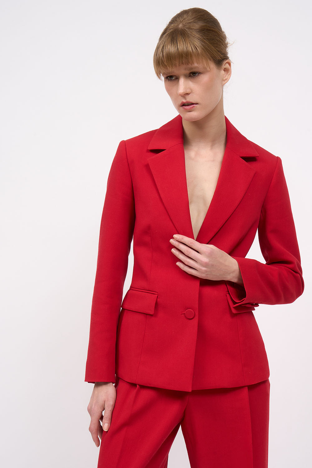 Paul & Joe Romy veste laine cintrée simple croisure