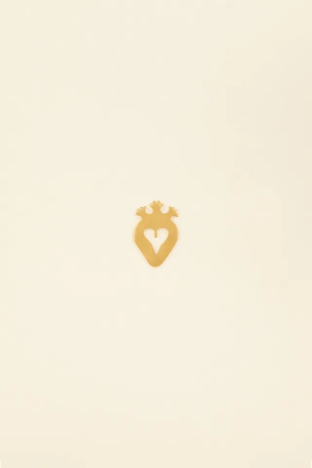 Patou JW048 broche coeur laiton doré taille unique