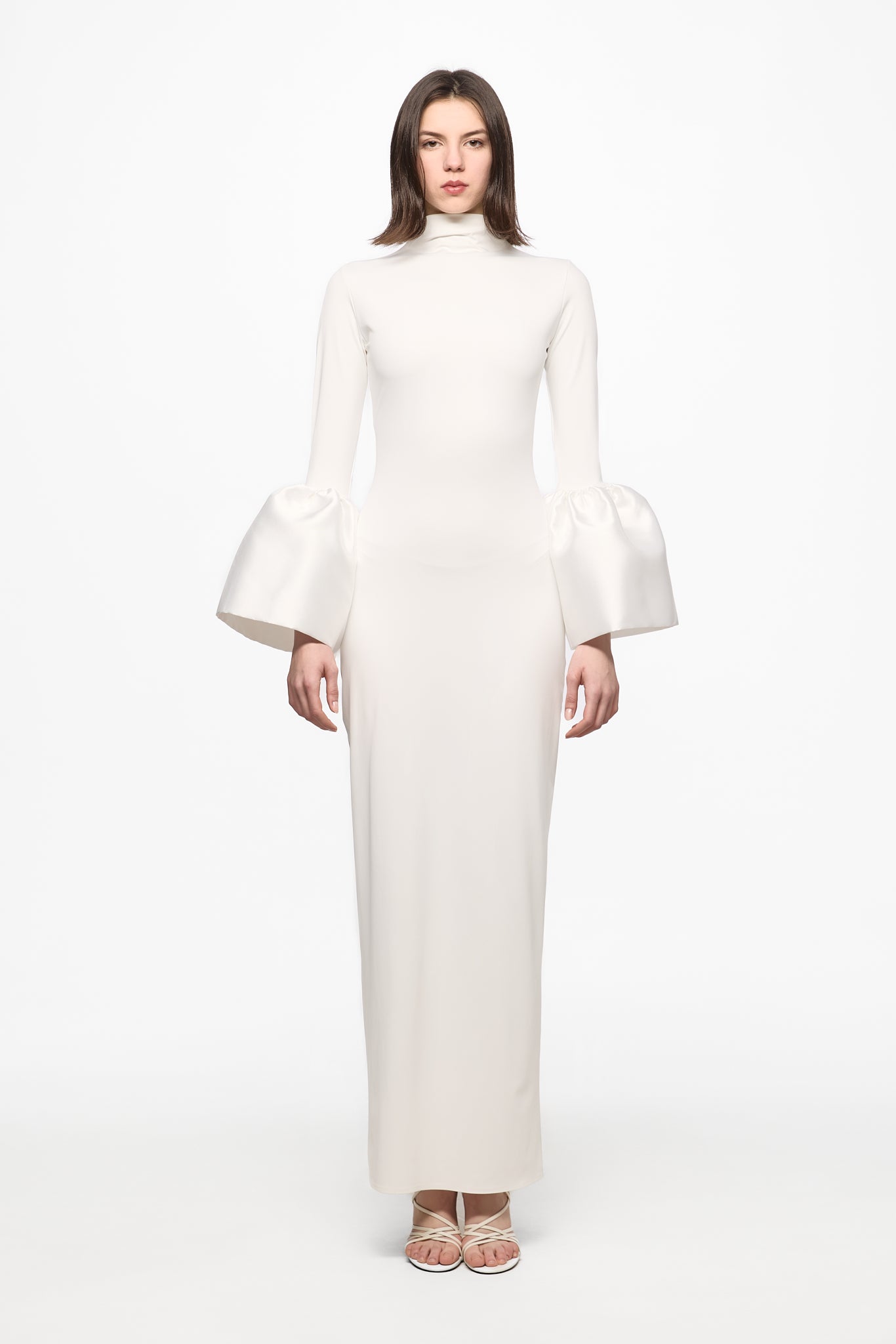 ATU Body Couture Midi robe midi blanche manches cloche S