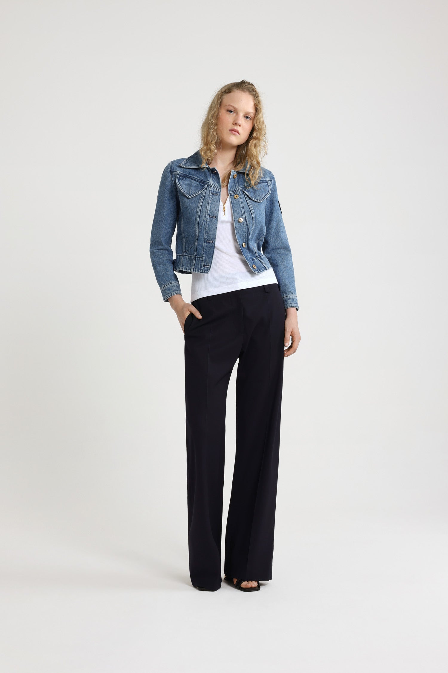 Patou OU001 veste jean Heritage Blue Wash coton