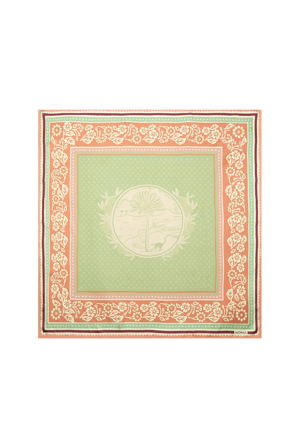 Alemäis Alberta Silk Scarf foulard carré soie imprimé