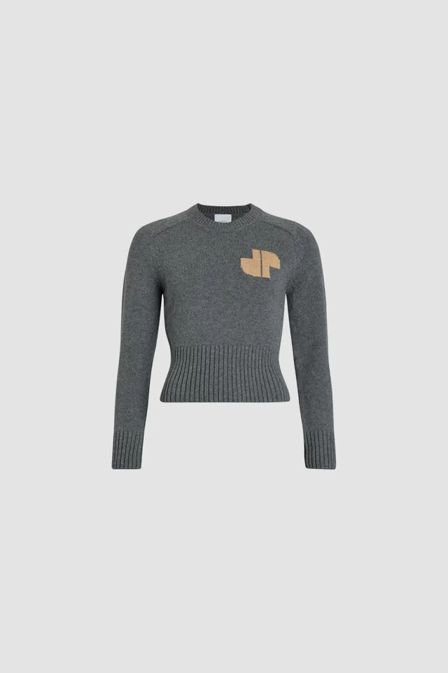 Patou KN202 pull JP gris Storm laine cachemire