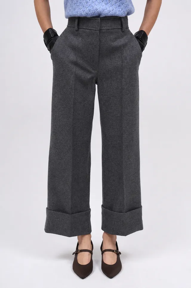 Paul & Joe Bigboy pantalon laine vierge coupe-courte