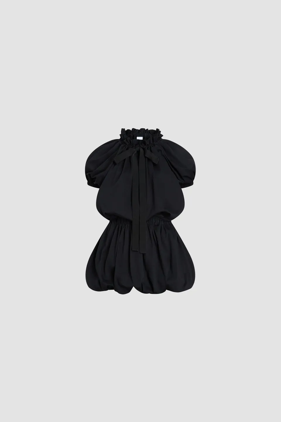 Patou JE221 mini robe noire coton bio volumineuse