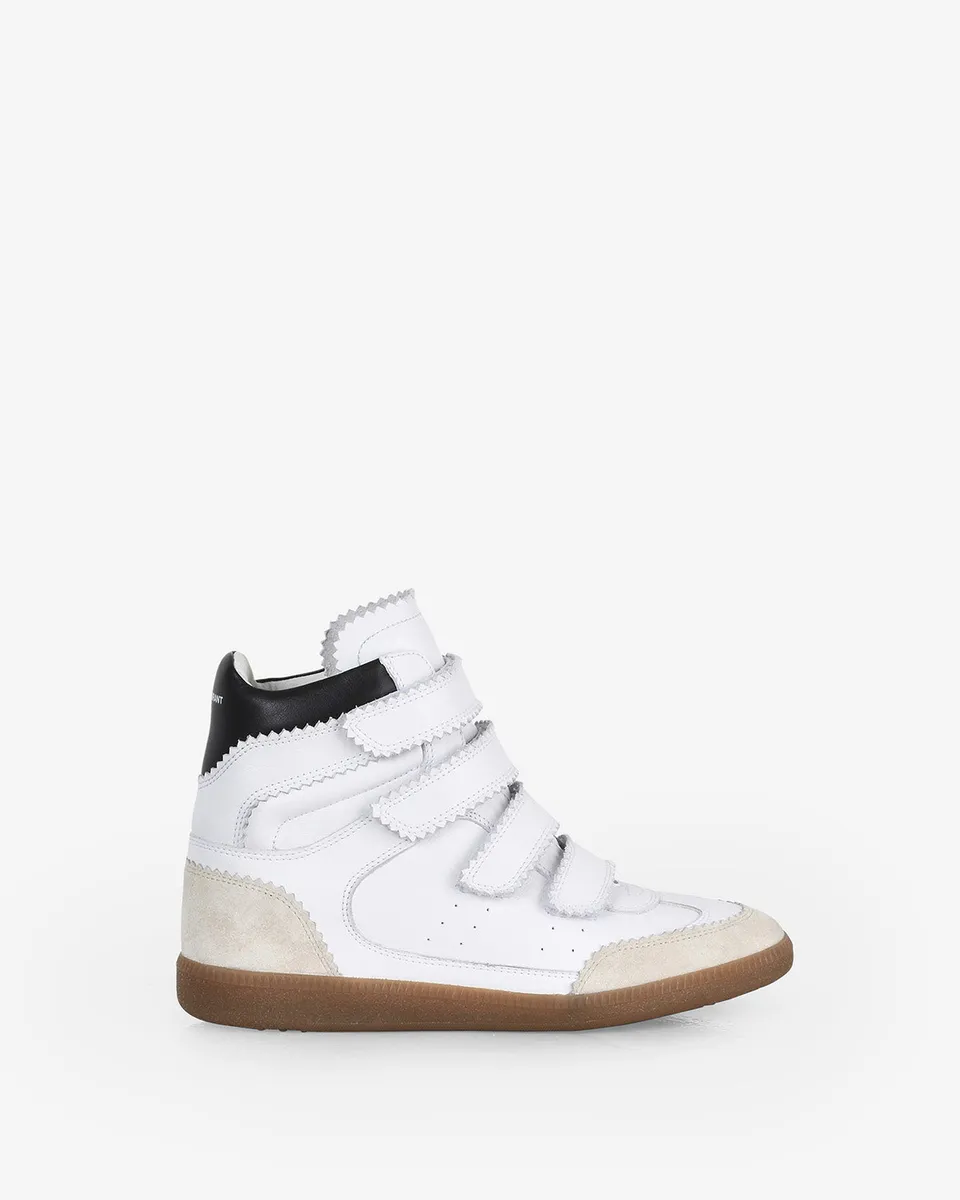 Isabel Marant Bilsy baskets montantes cuir blanc