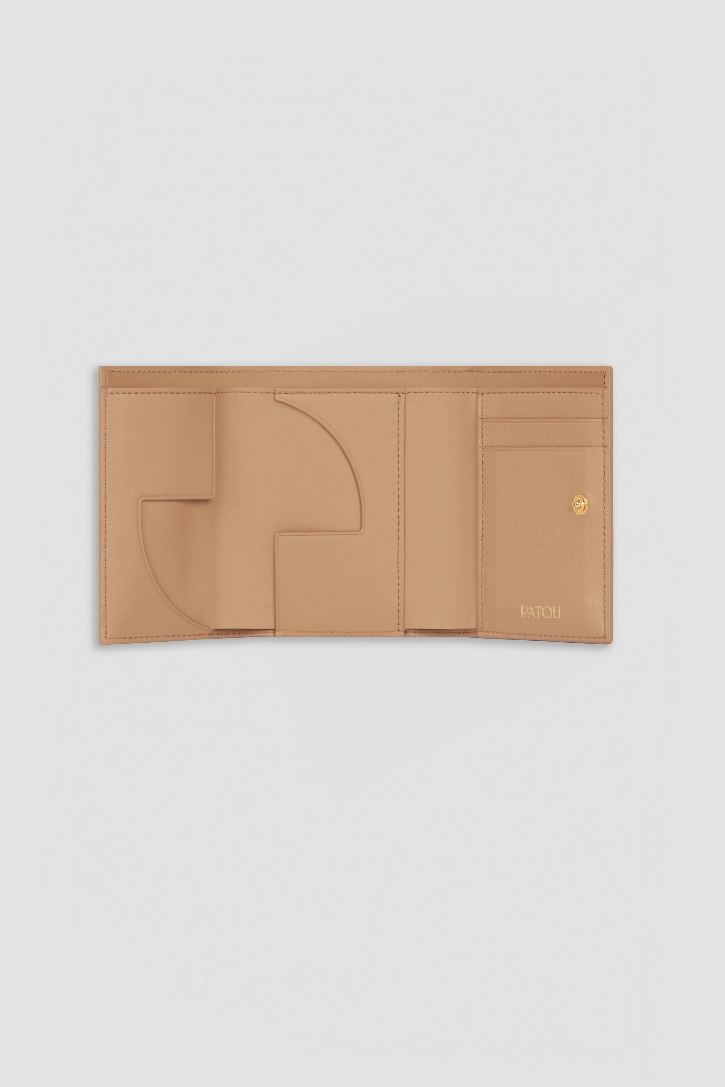 Patou P24SL0025100113B portefeuille beige cuir JP