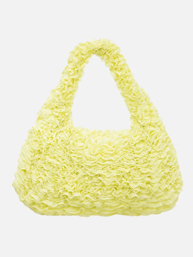 Ester Manas Cancan Totebag sac mimosa maille ruchée