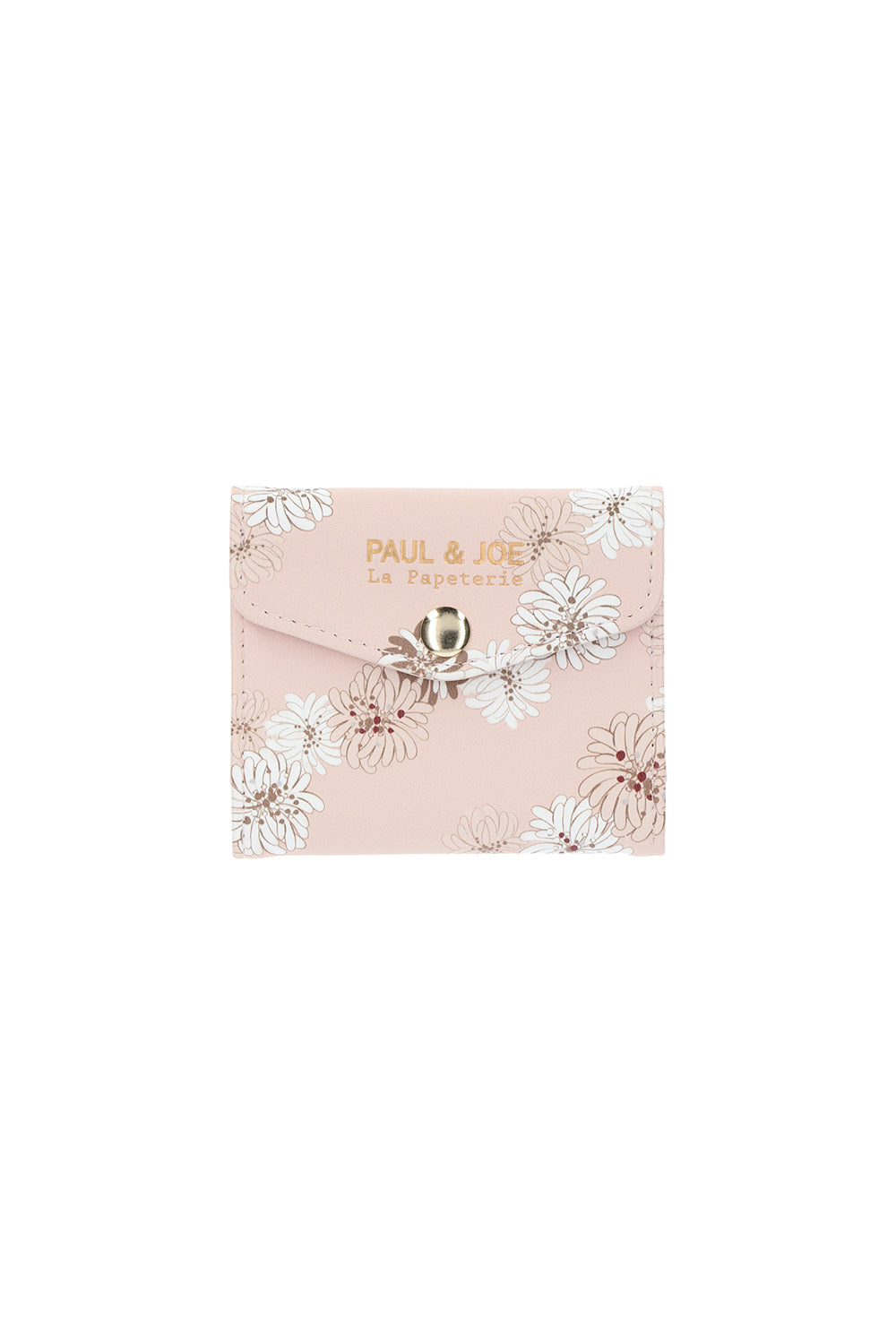 Paul & Joe porte-cartes rose fleurs imitation cuir TU